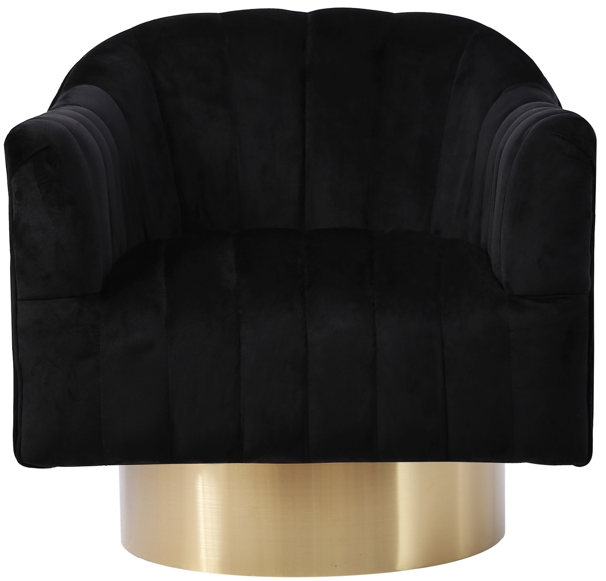 Farrah Velvet Chair with Swivel Base