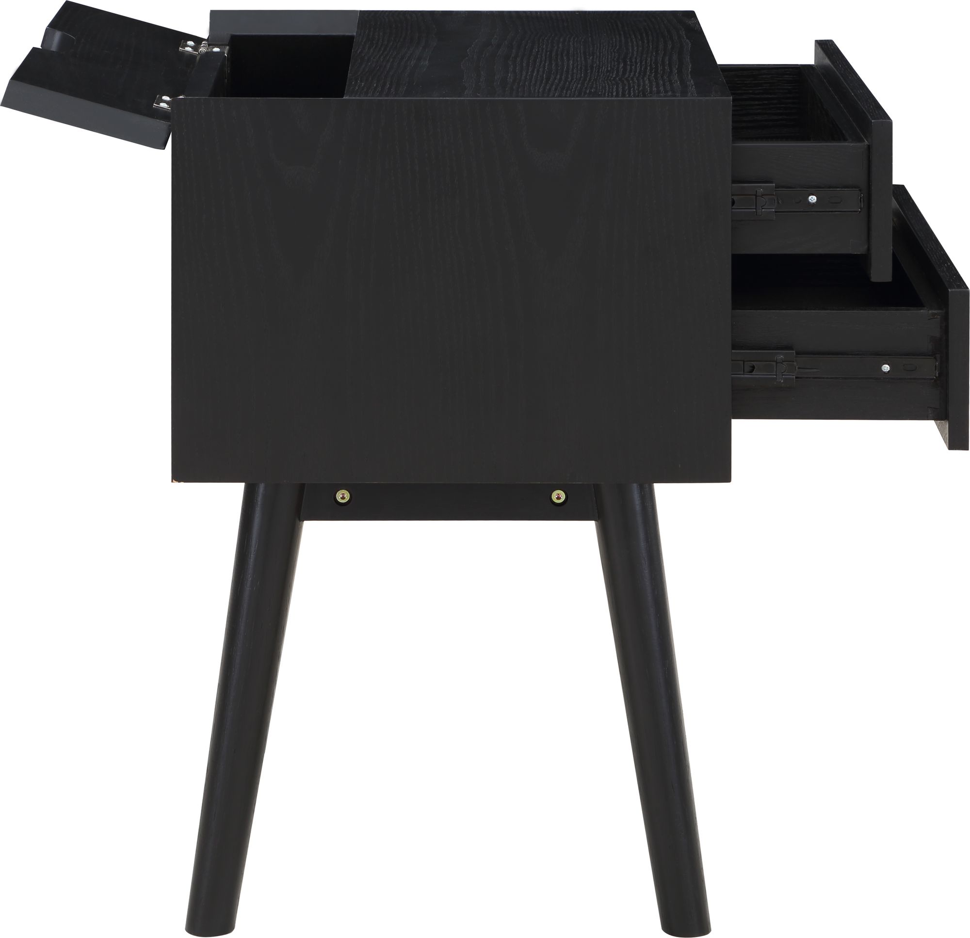 Teddy 2-Drawer Wood Veneer Nightstand
