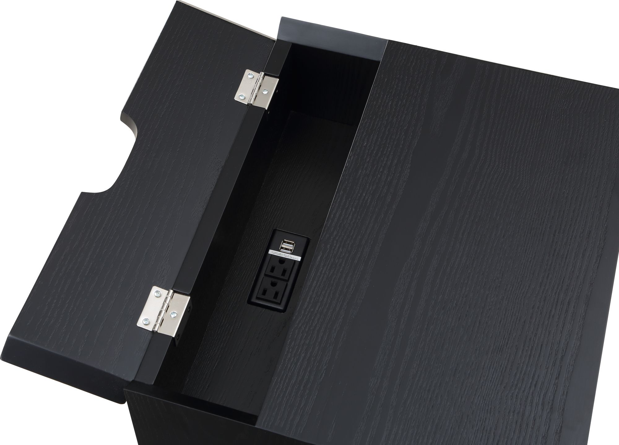 Teddy 2-Drawer Wood Veneer Nightstand