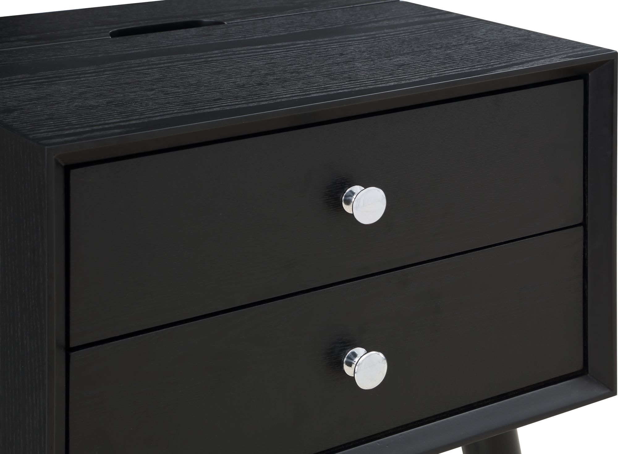 Teddy 2-Drawer Wood Veneer Nightstand