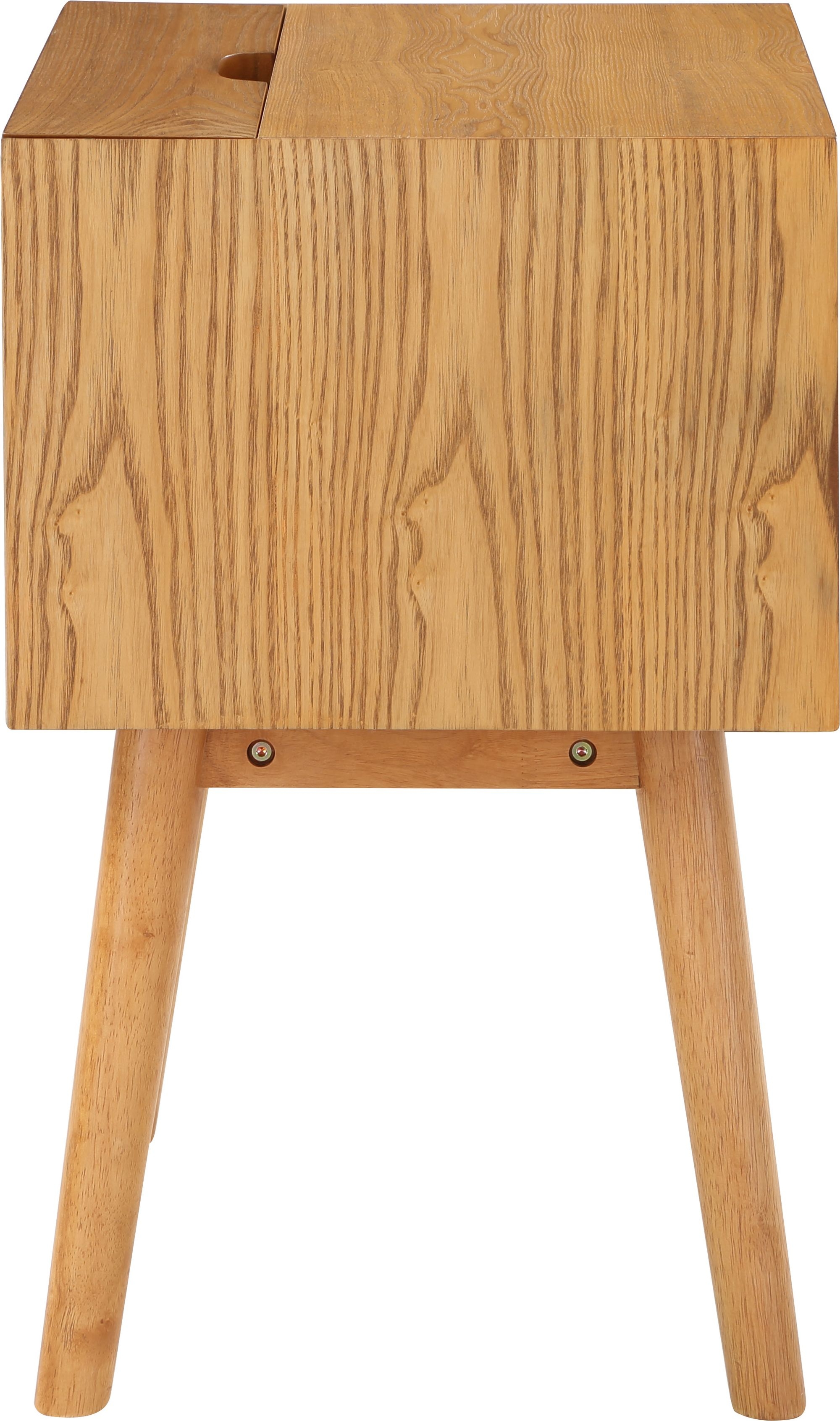 Teddy 2-Drawer Wood Veneer Nightstand