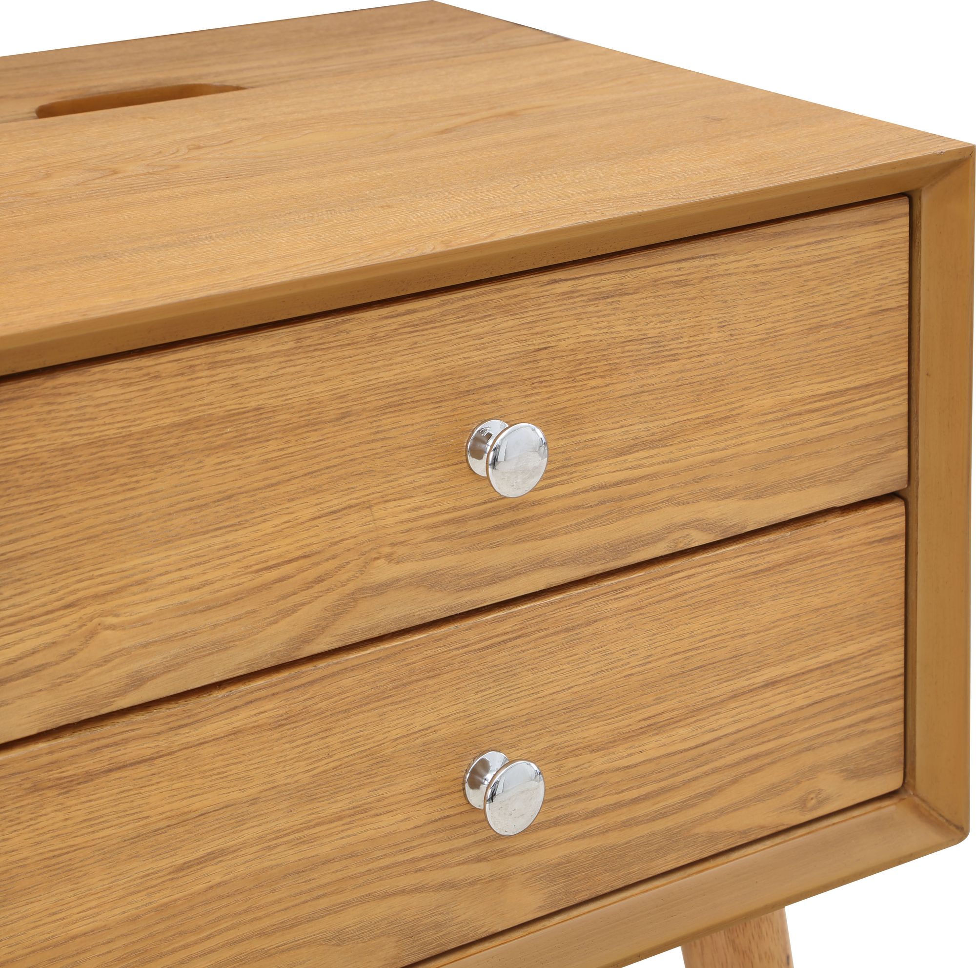 Teddy 2-Drawer Wood Veneer Nightstand
