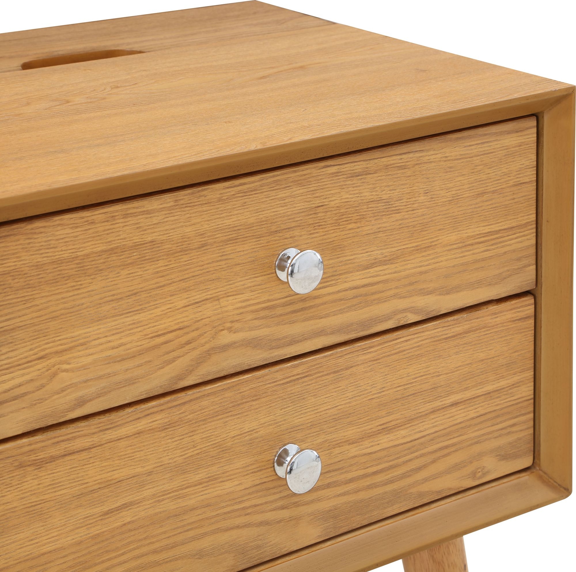 Teddy 2-Drawer Wood Veneer Nightstand