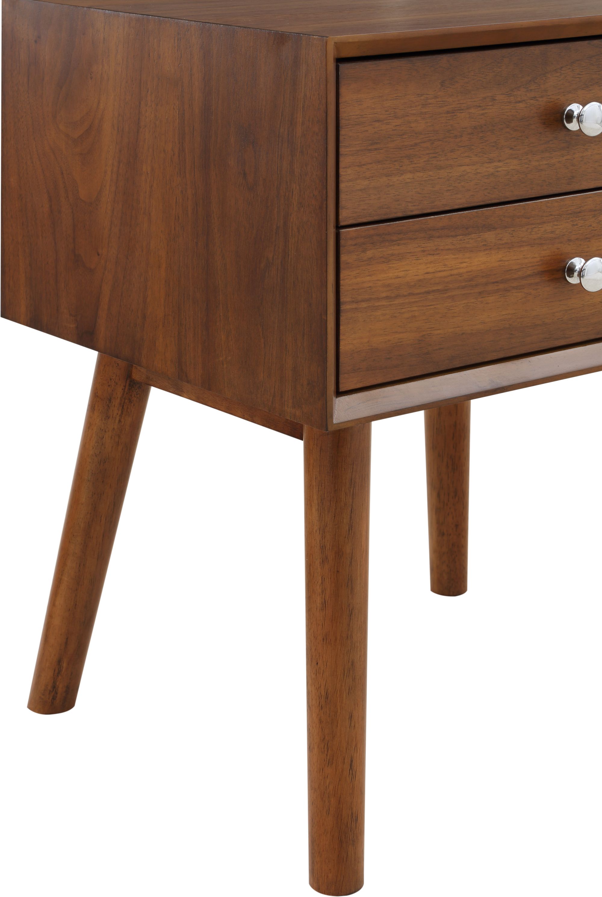 Teddy 2-Drawer Wood Veneer Nightstand