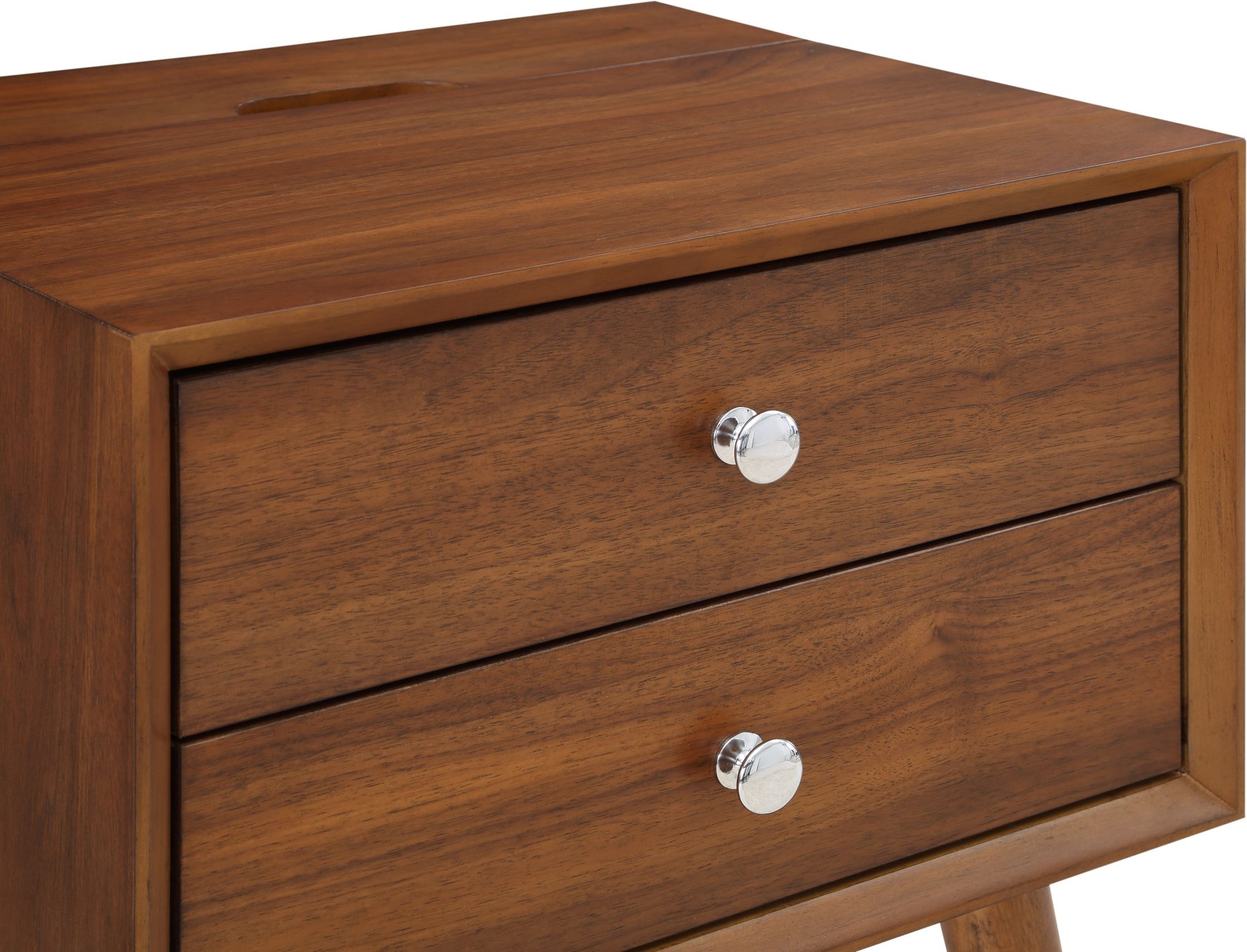 Teddy 2-Drawer Wood Veneer Nightstand