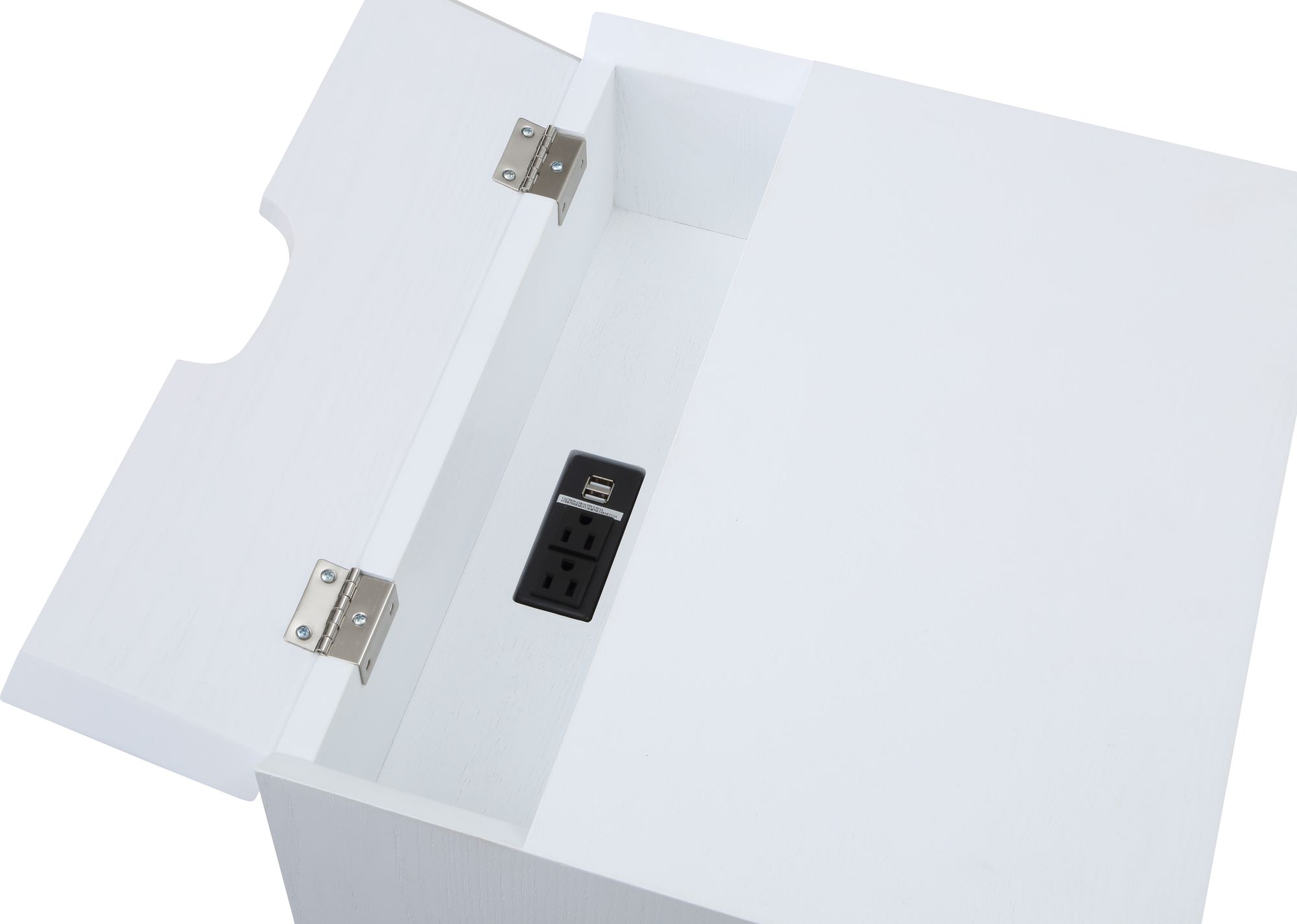Teddy 2-Drawer Wood Veneer Nightstand