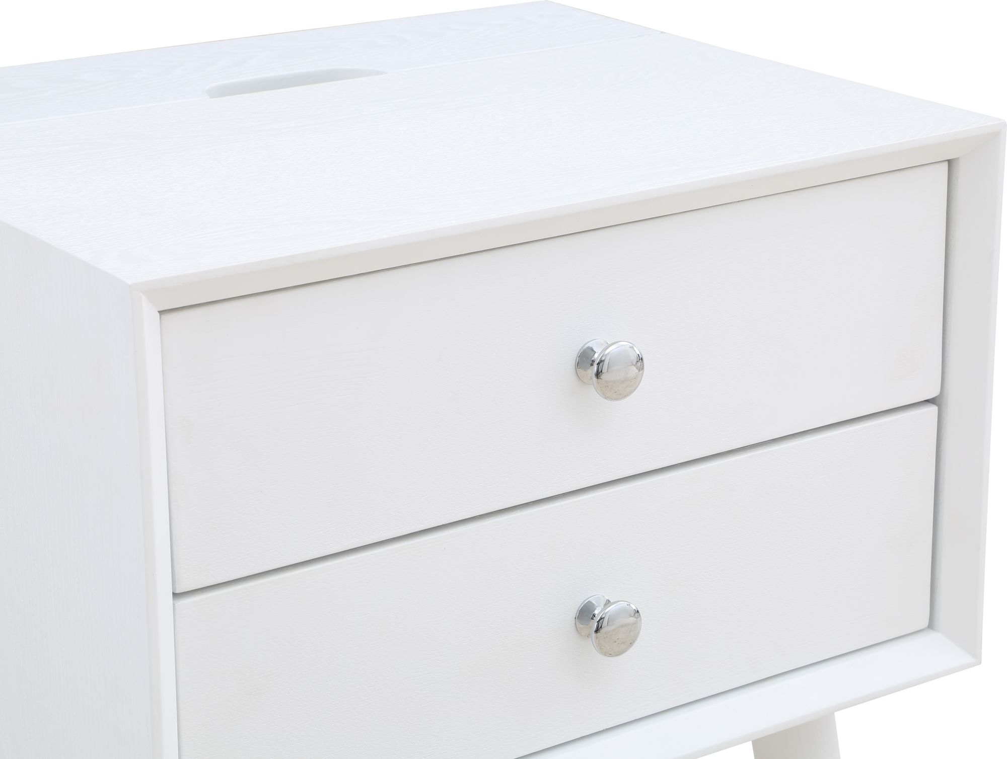 Teddy 2-Drawer Wood Veneer Nightstand