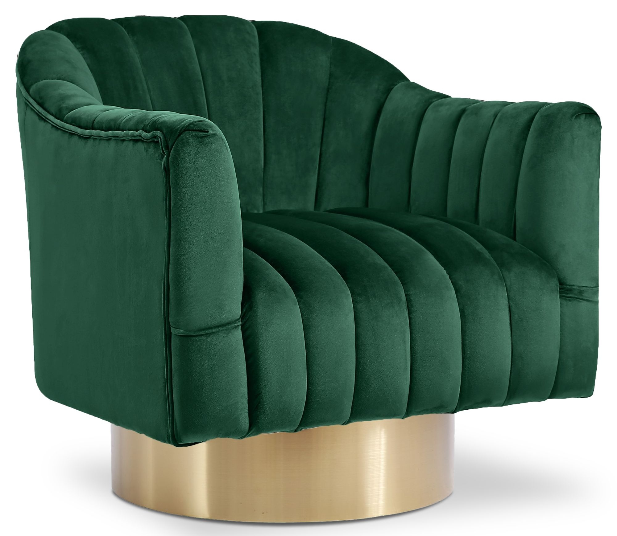 Farrah Velvet Chair with Swivel Base