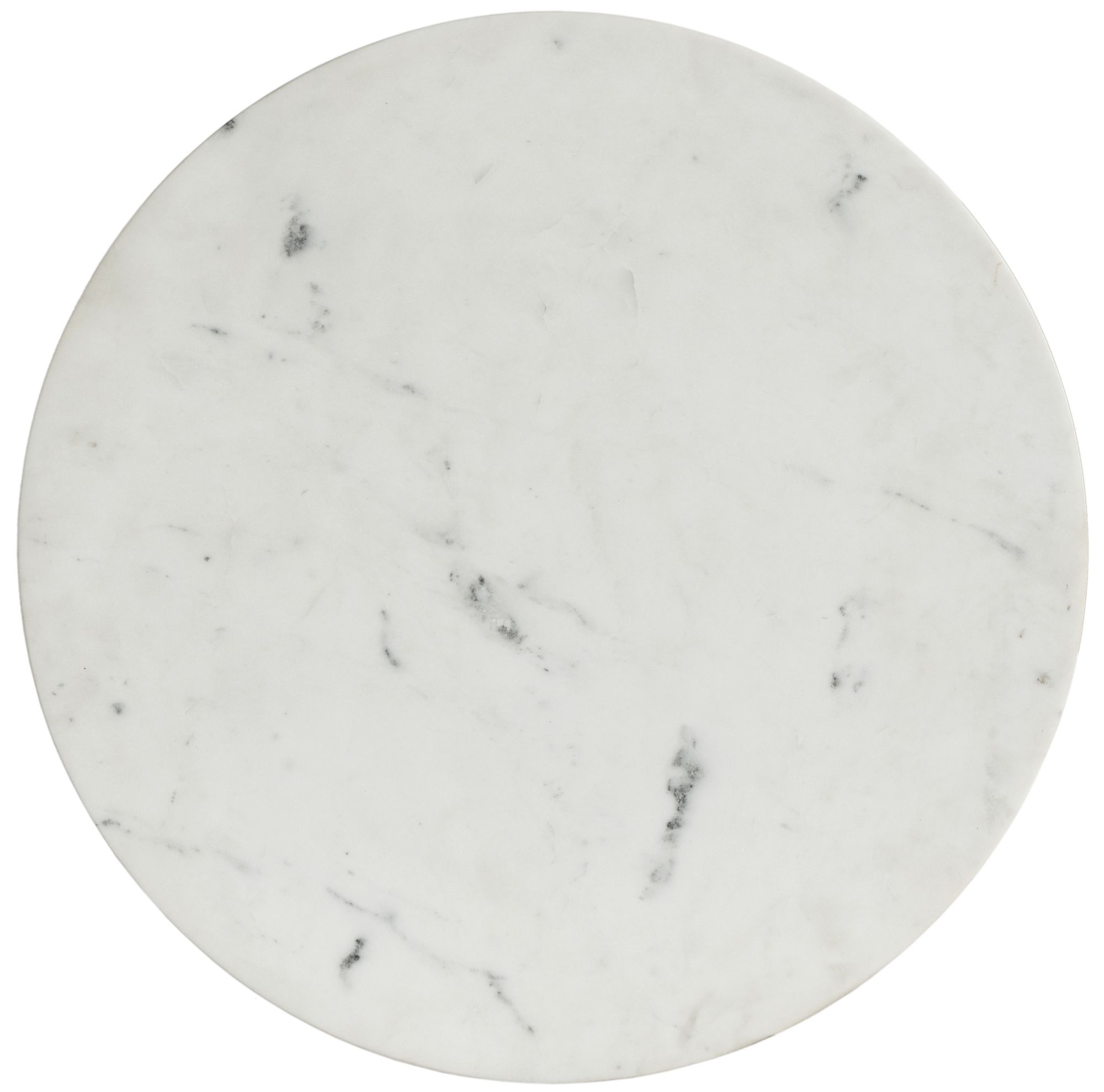 Emery 36" Round Marble Coffee Table with Brushed Gold Stainless Steel Base