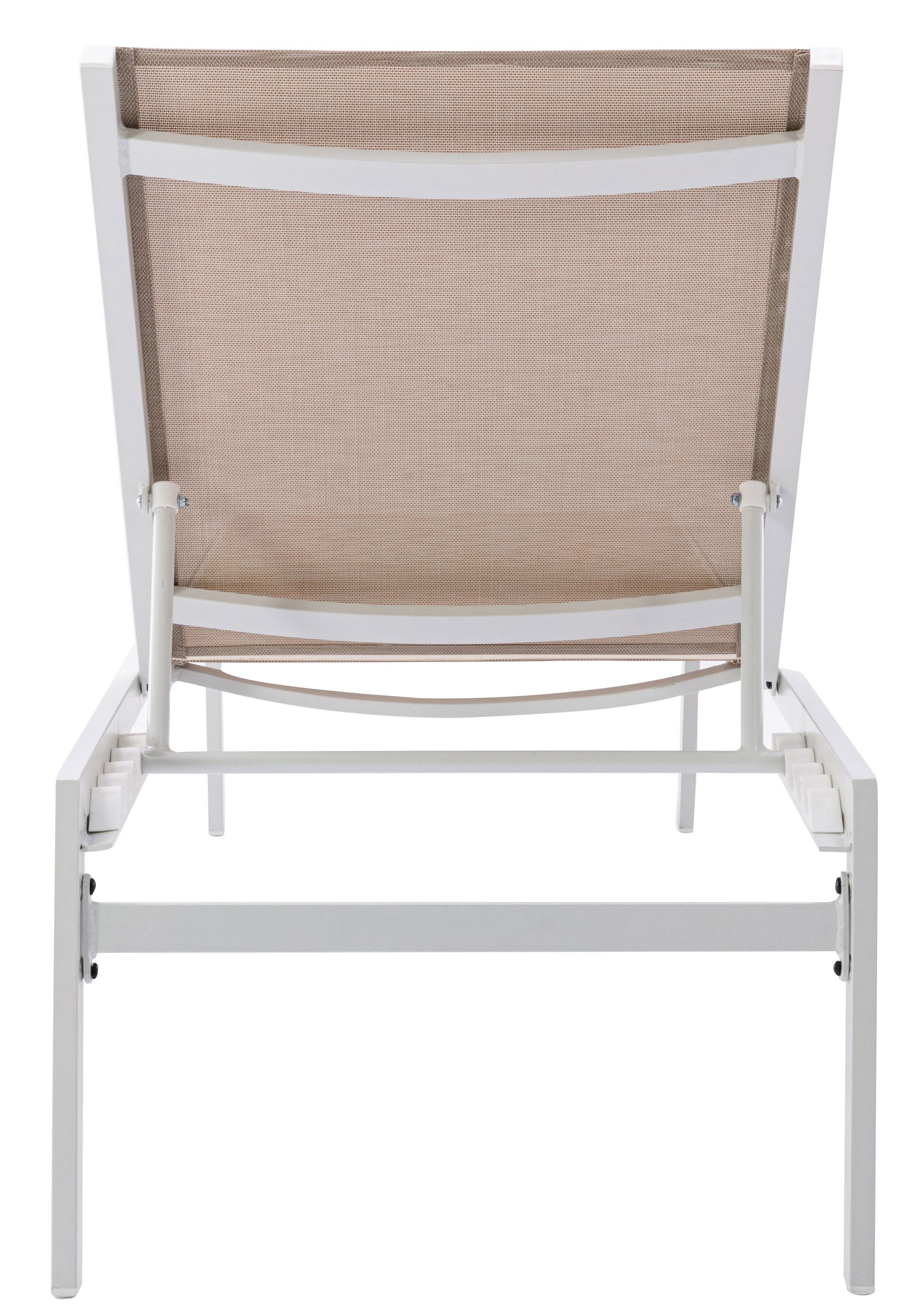 Santorini Outdoor Patio Mesh Waterproof Fabric Chaise Lounge Chair