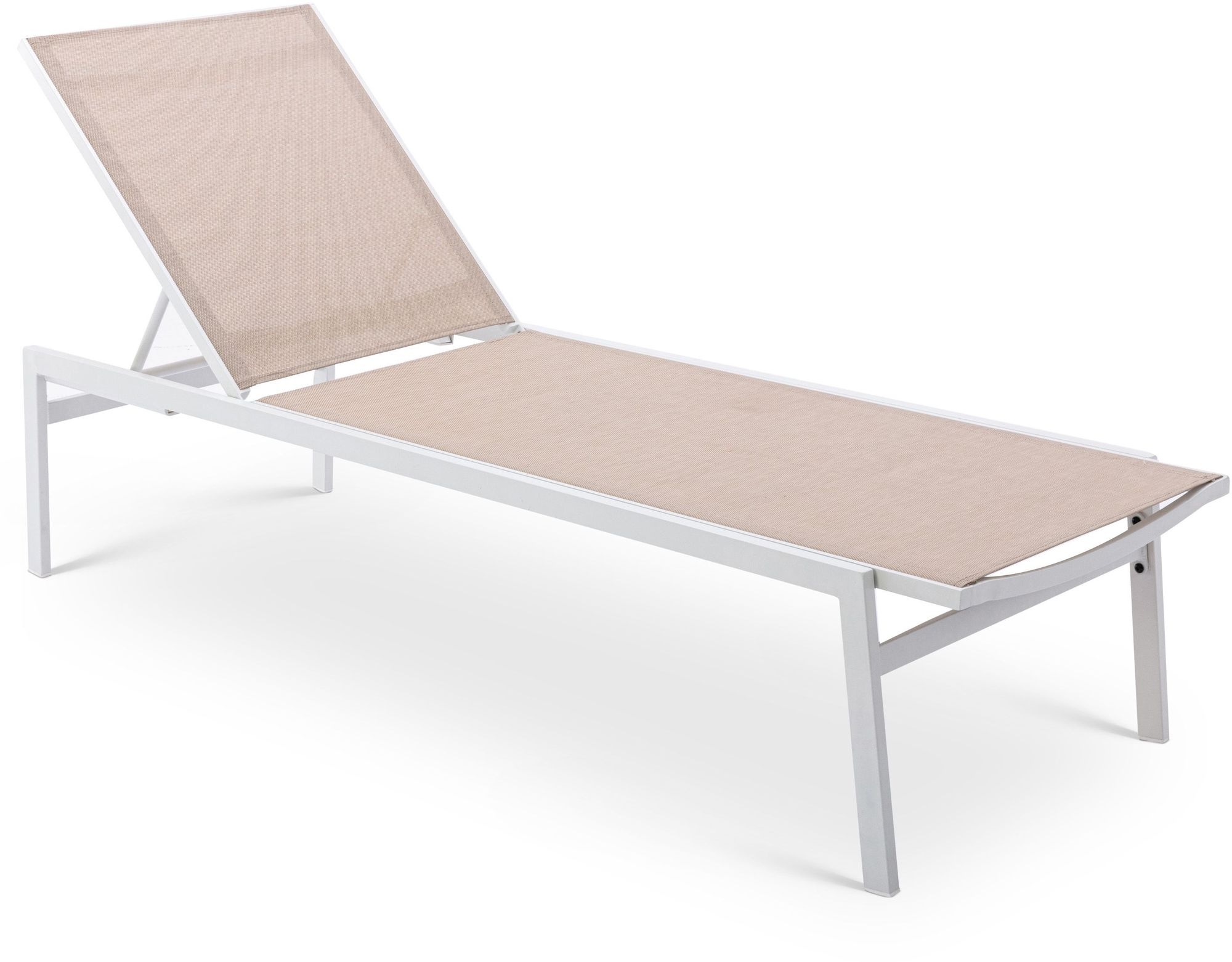 Santorini Outdoor Patio Mesh Waterproof Fabric Chaise Lounge Chair