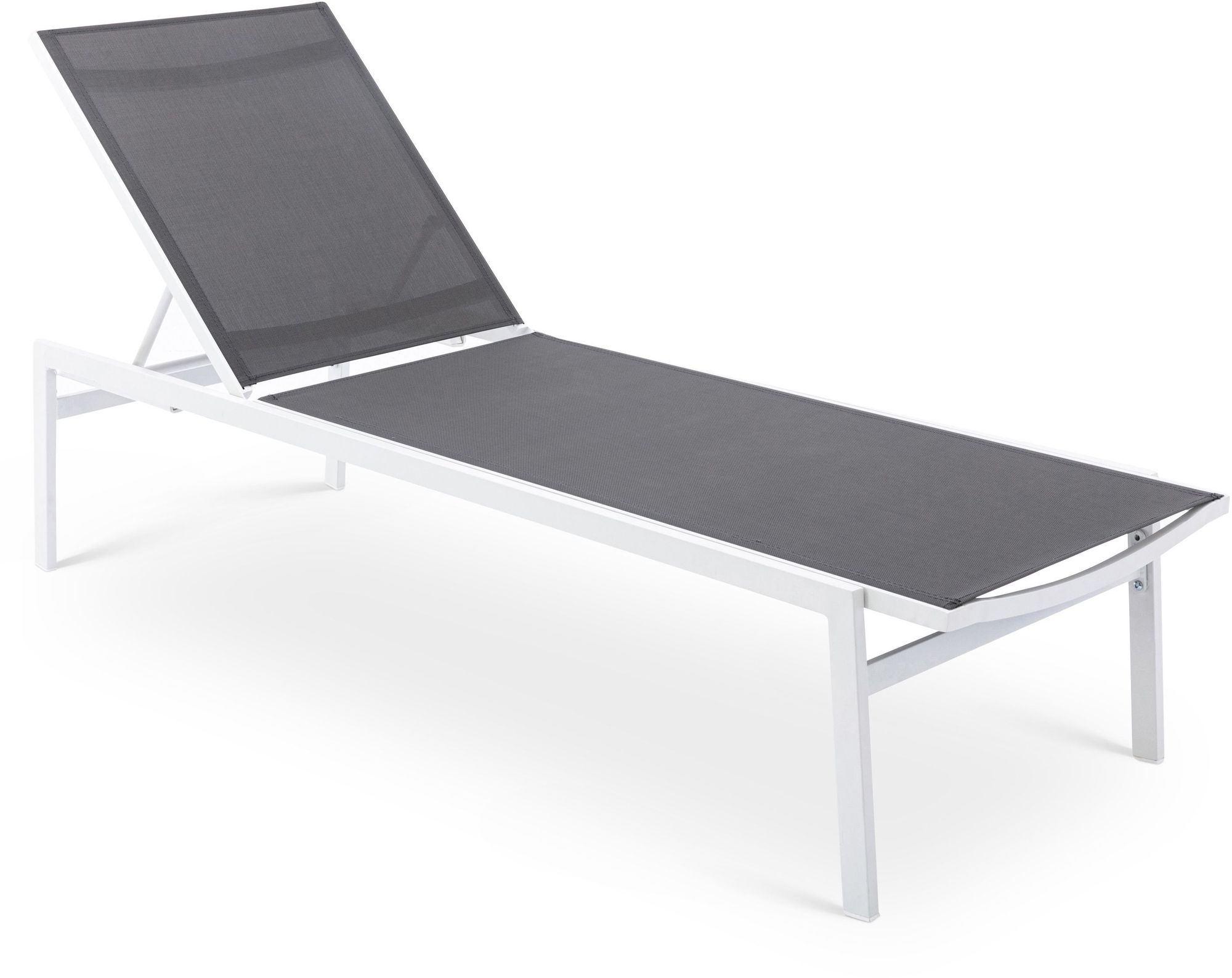 Santorini Outdoor Patio Mesh Waterproof Fabric Chaise Lounge Chair