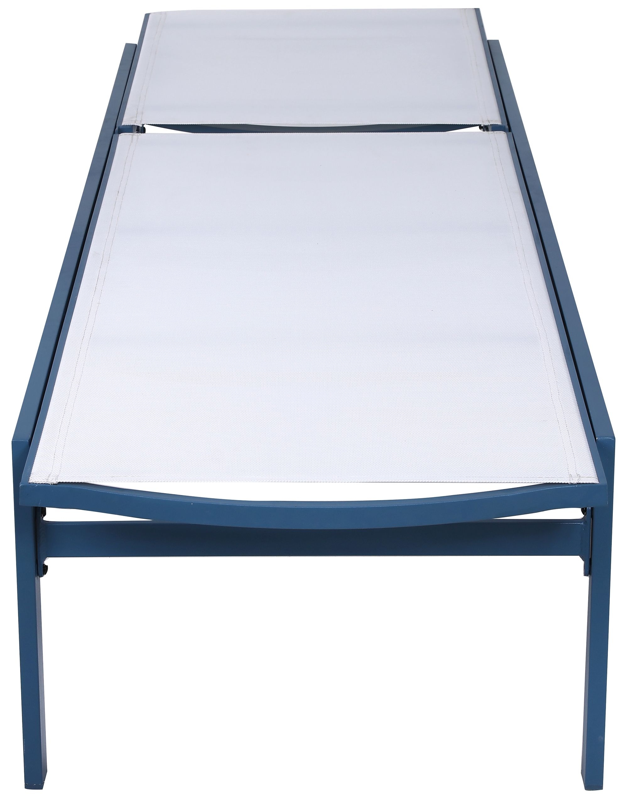 Santorini Outdoor Patio Mesh Waterproof Fabric Chaise Lounge Chair