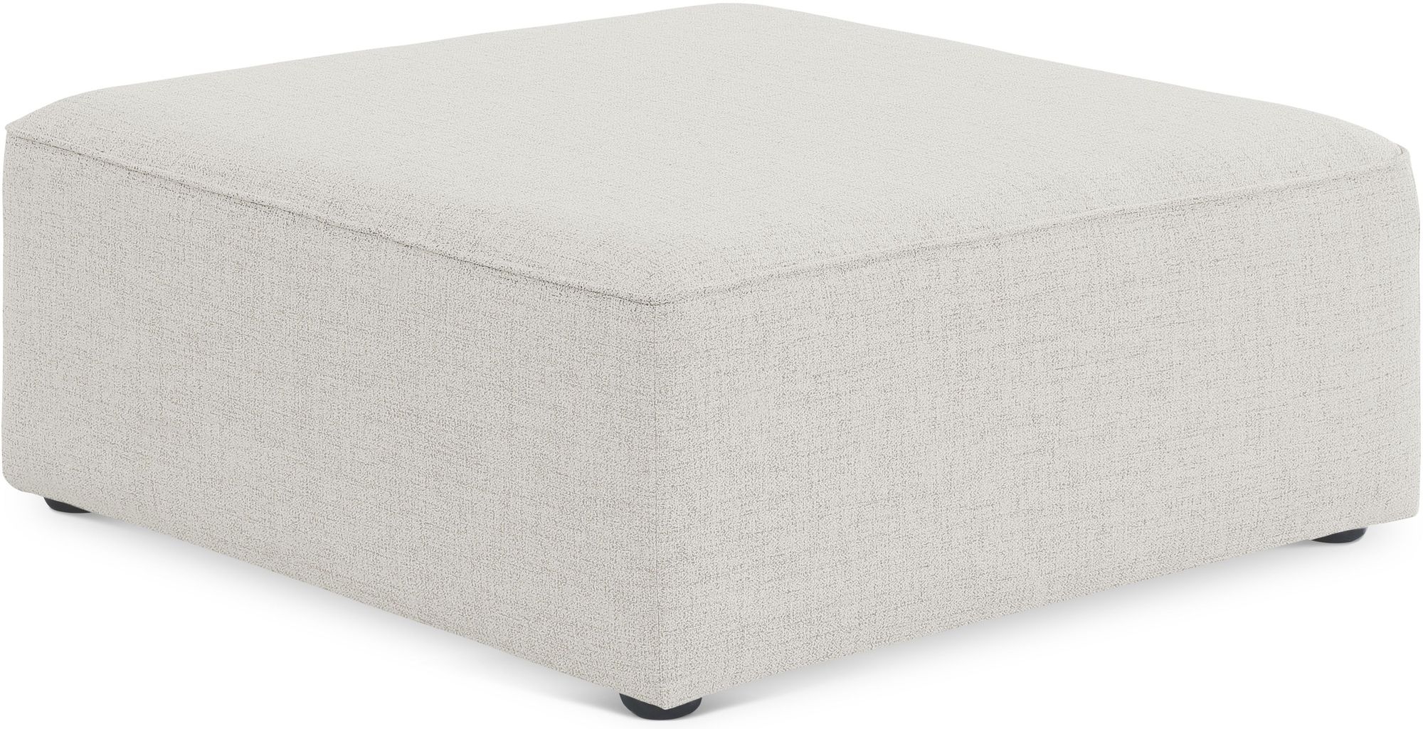 Cube Linen Fabric Ottoman