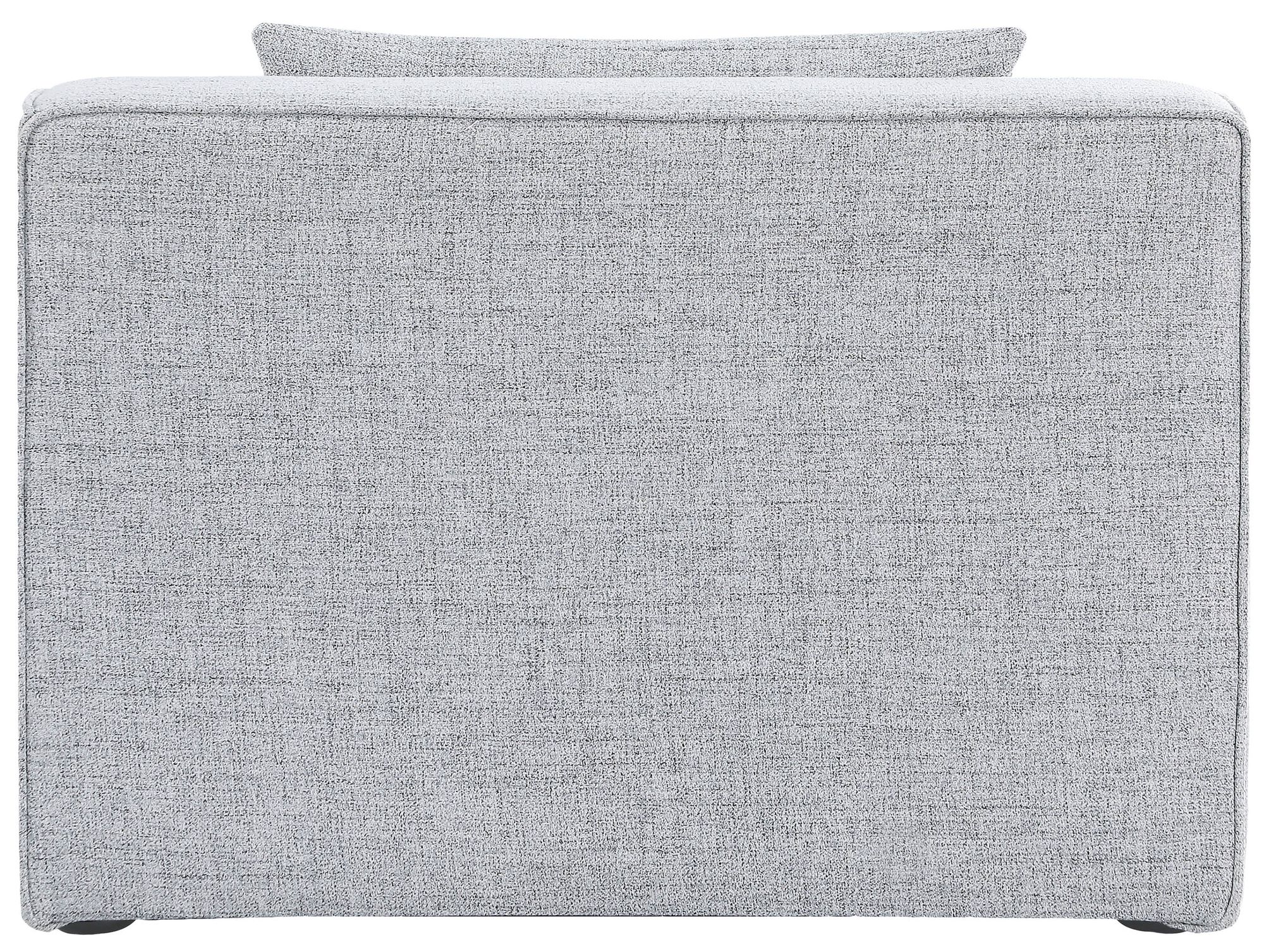 Cube Linen Fabric Armless Chair
