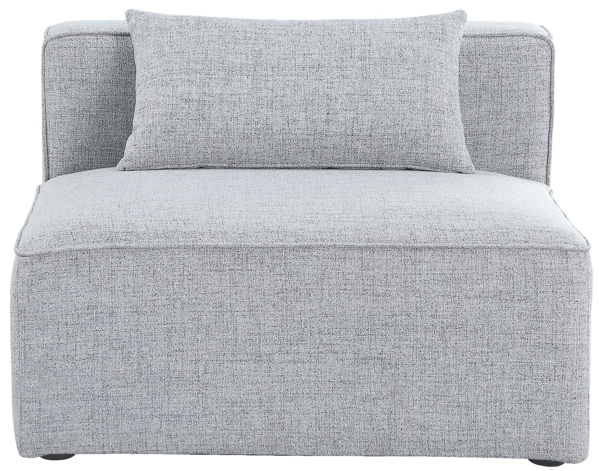 Cube Linen Fabric Armless Chair