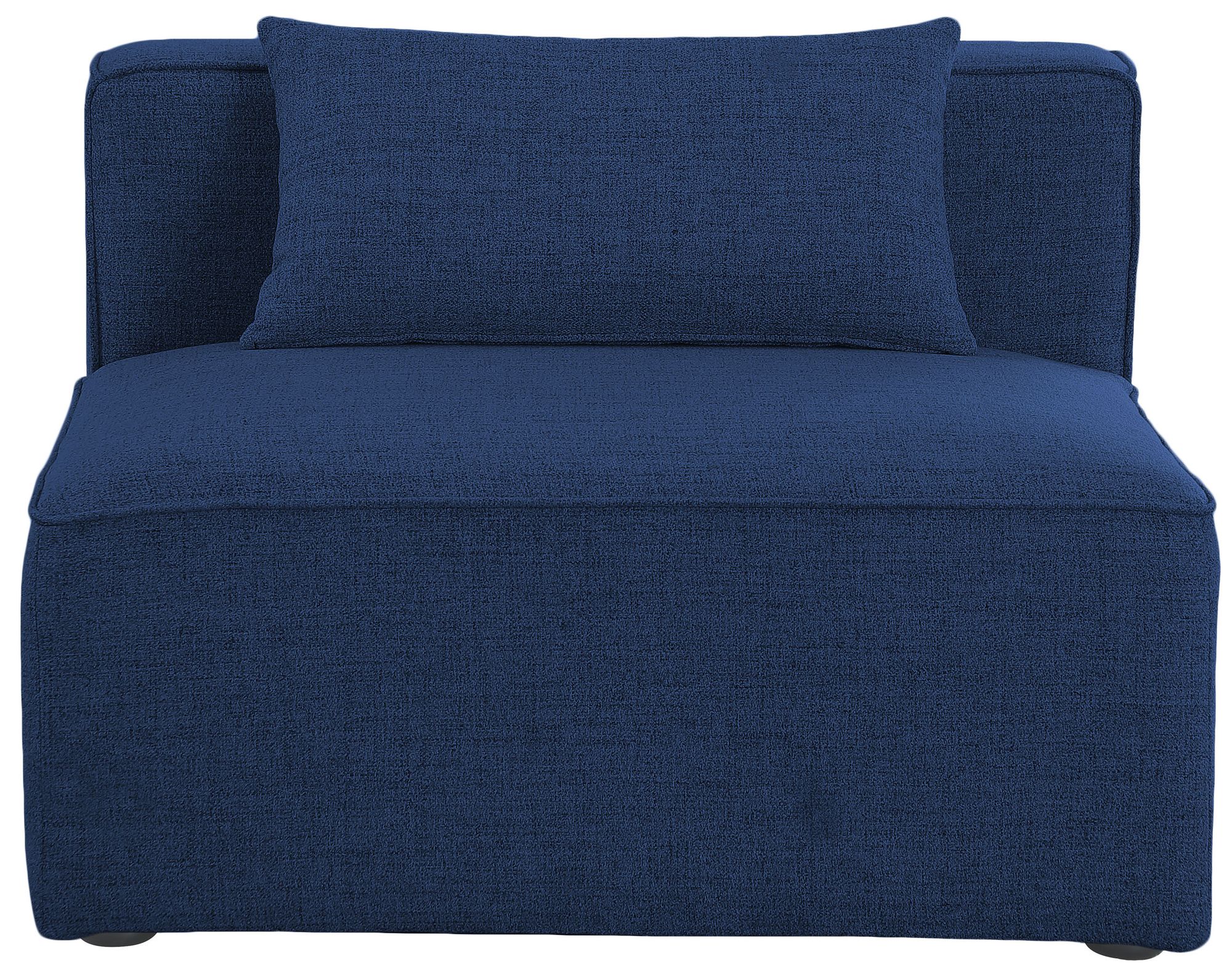 Cube Linen Fabric Armless Chair