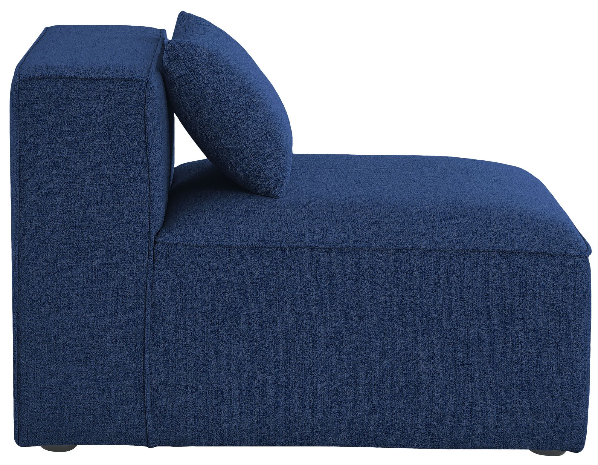 Cube Linen Fabric Armless Chair