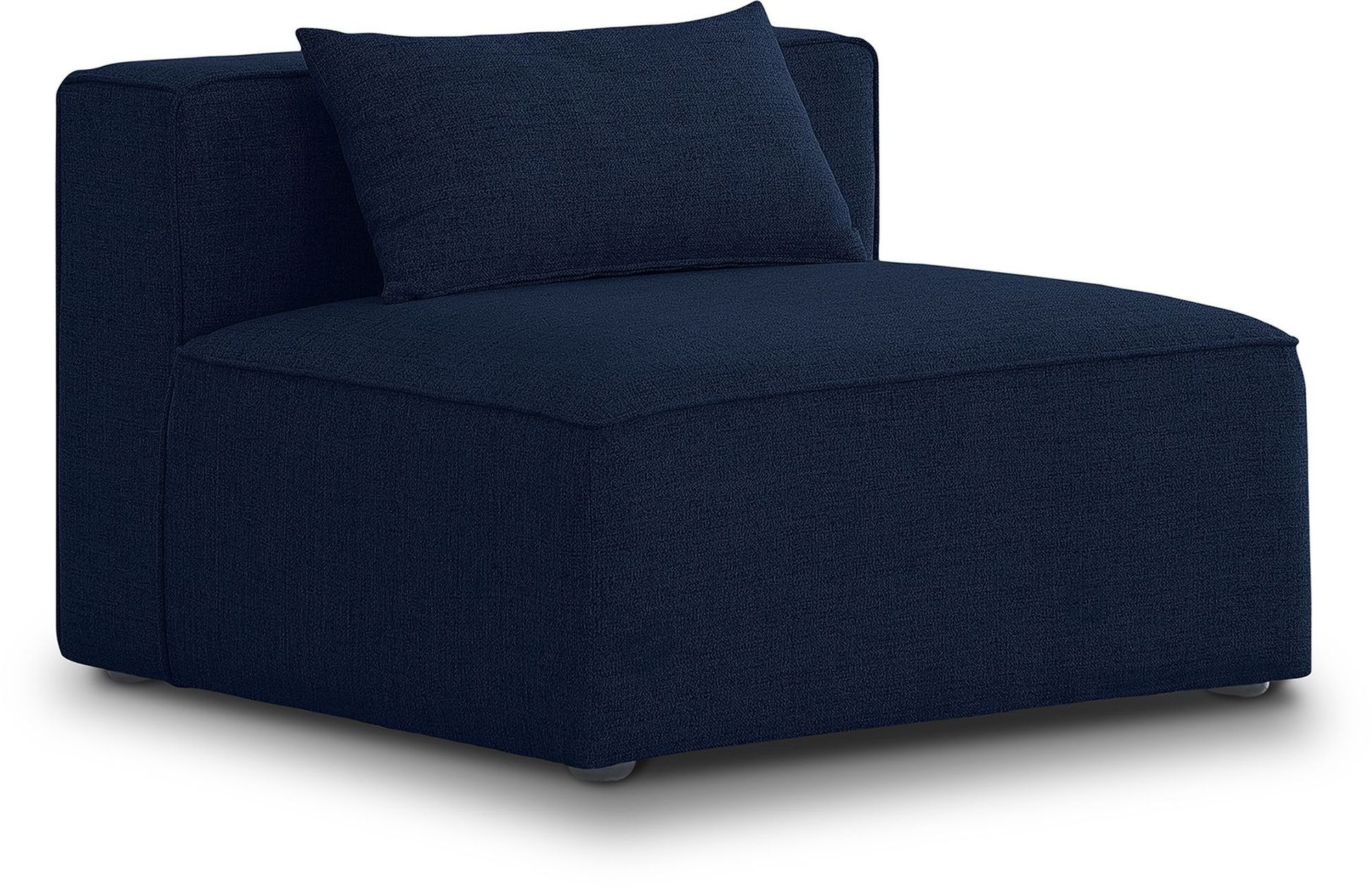 Cube Linen Fabric Armless Chair