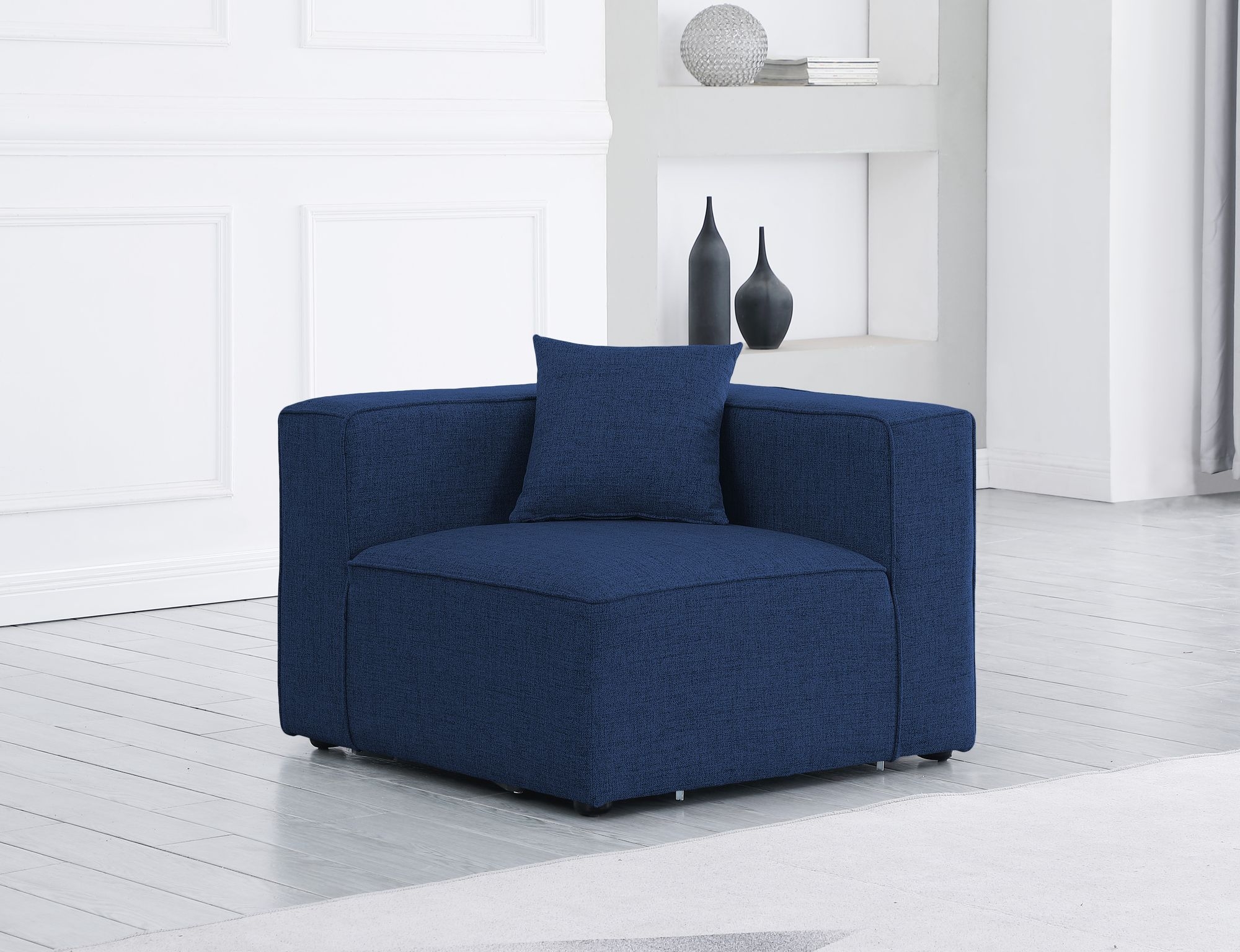 Cube Linen Fabric Corner Chair