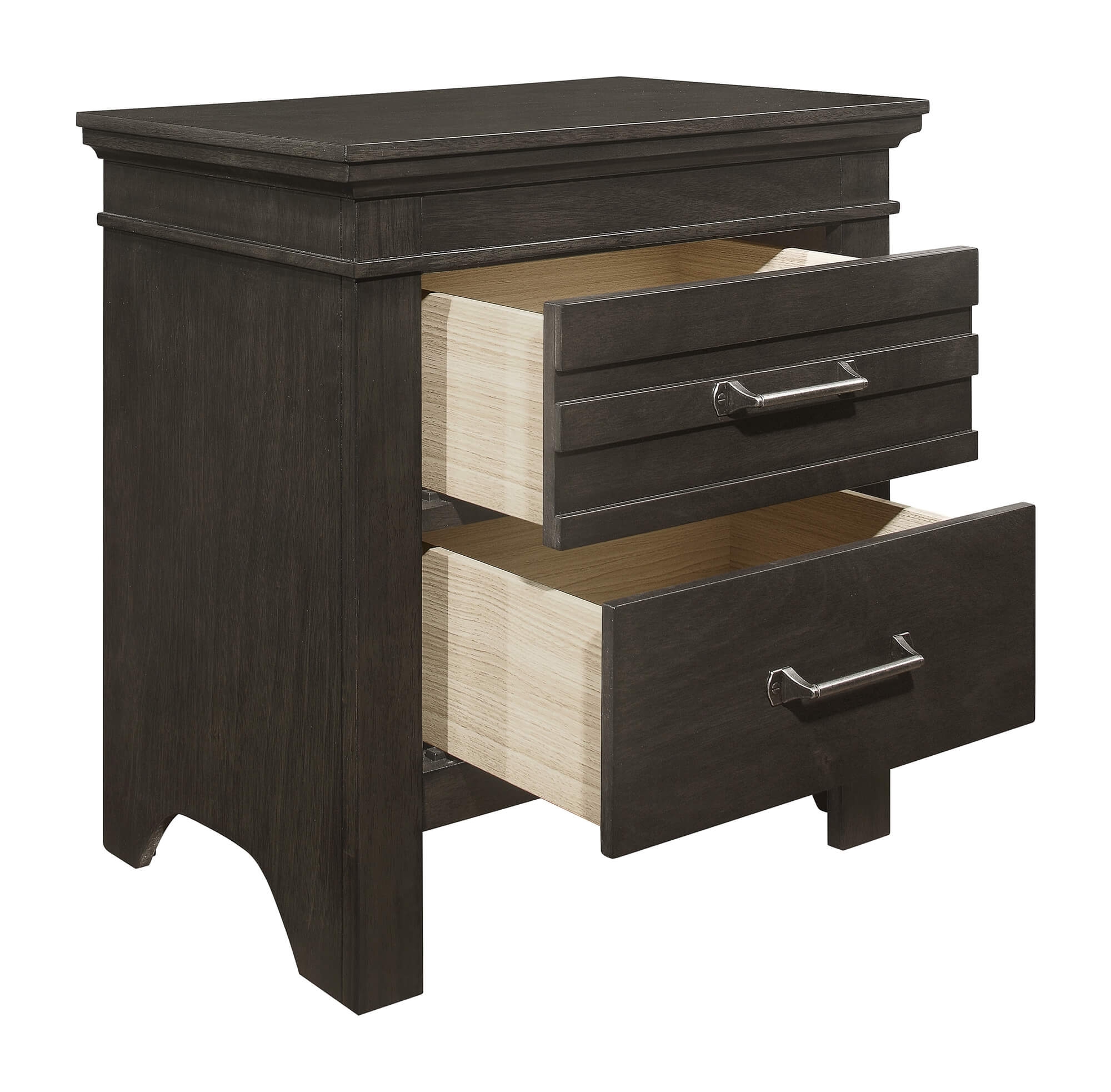 Blaire Farm Wood/Wood Veneer 2 Drawer Nightstand
