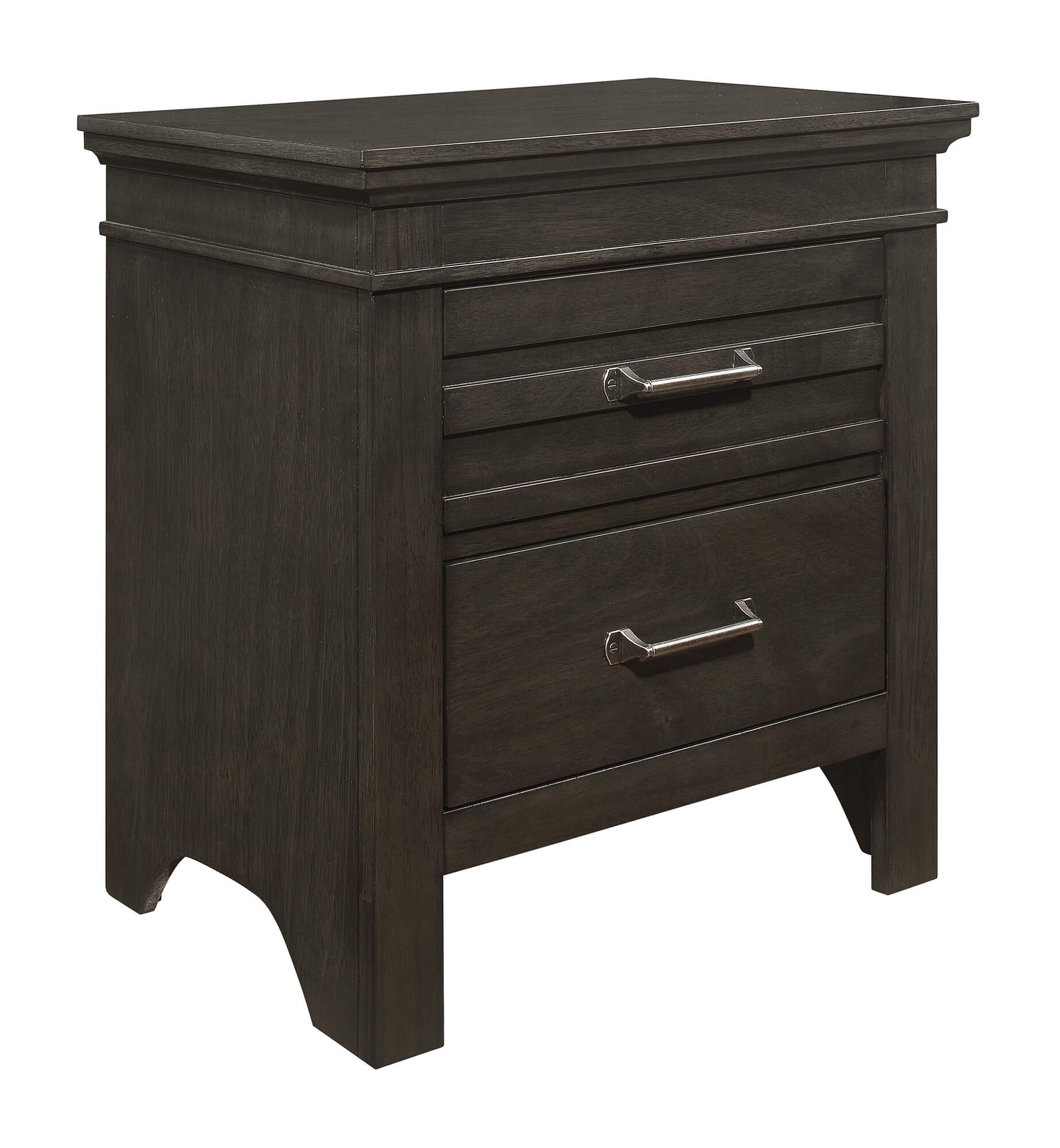 Blaire Farm Wood/Wood Veneer 2 Drawer Nightstand