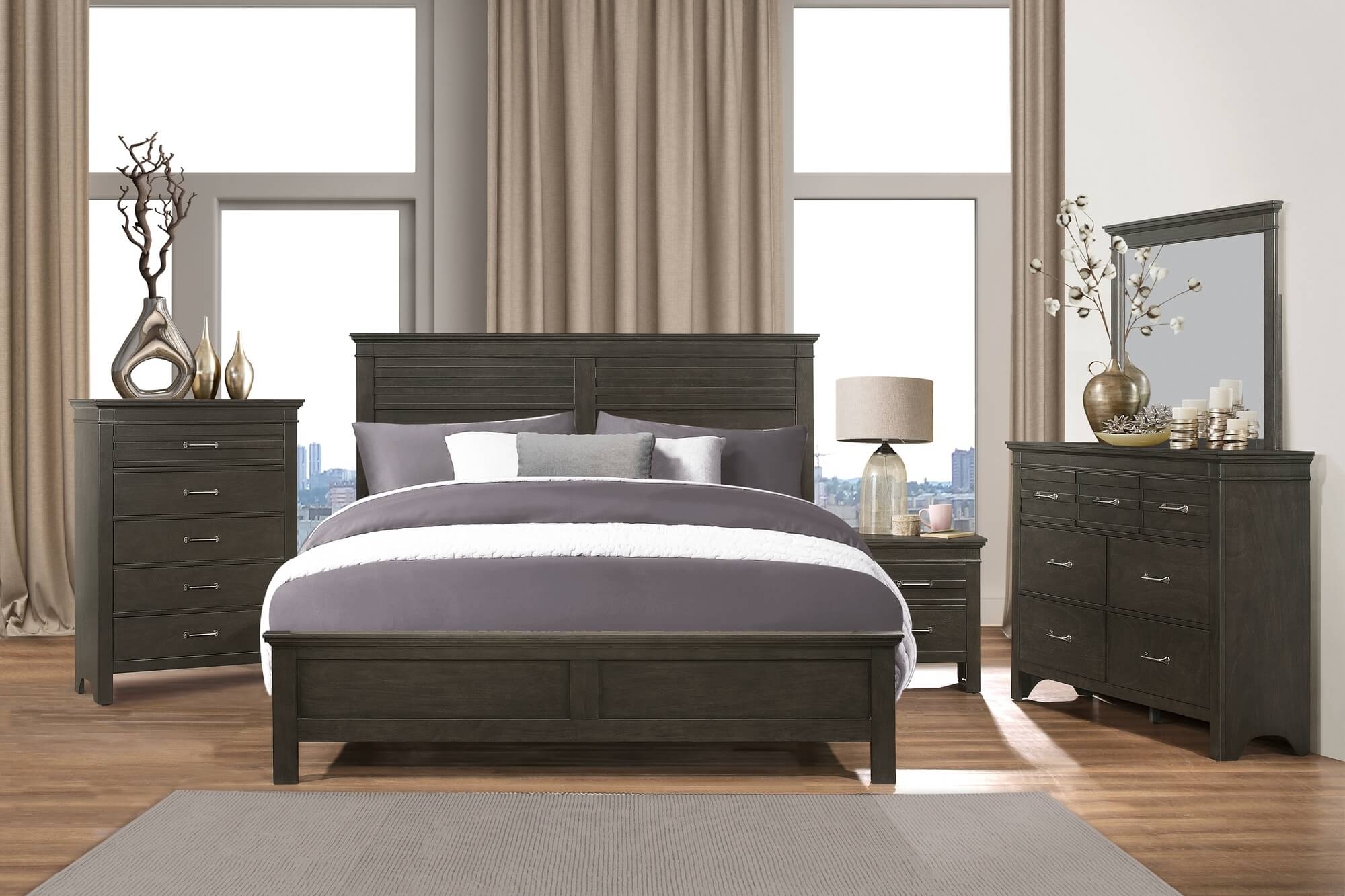 Blaire Farm Wood/Wood Veneer Bed, Full Size