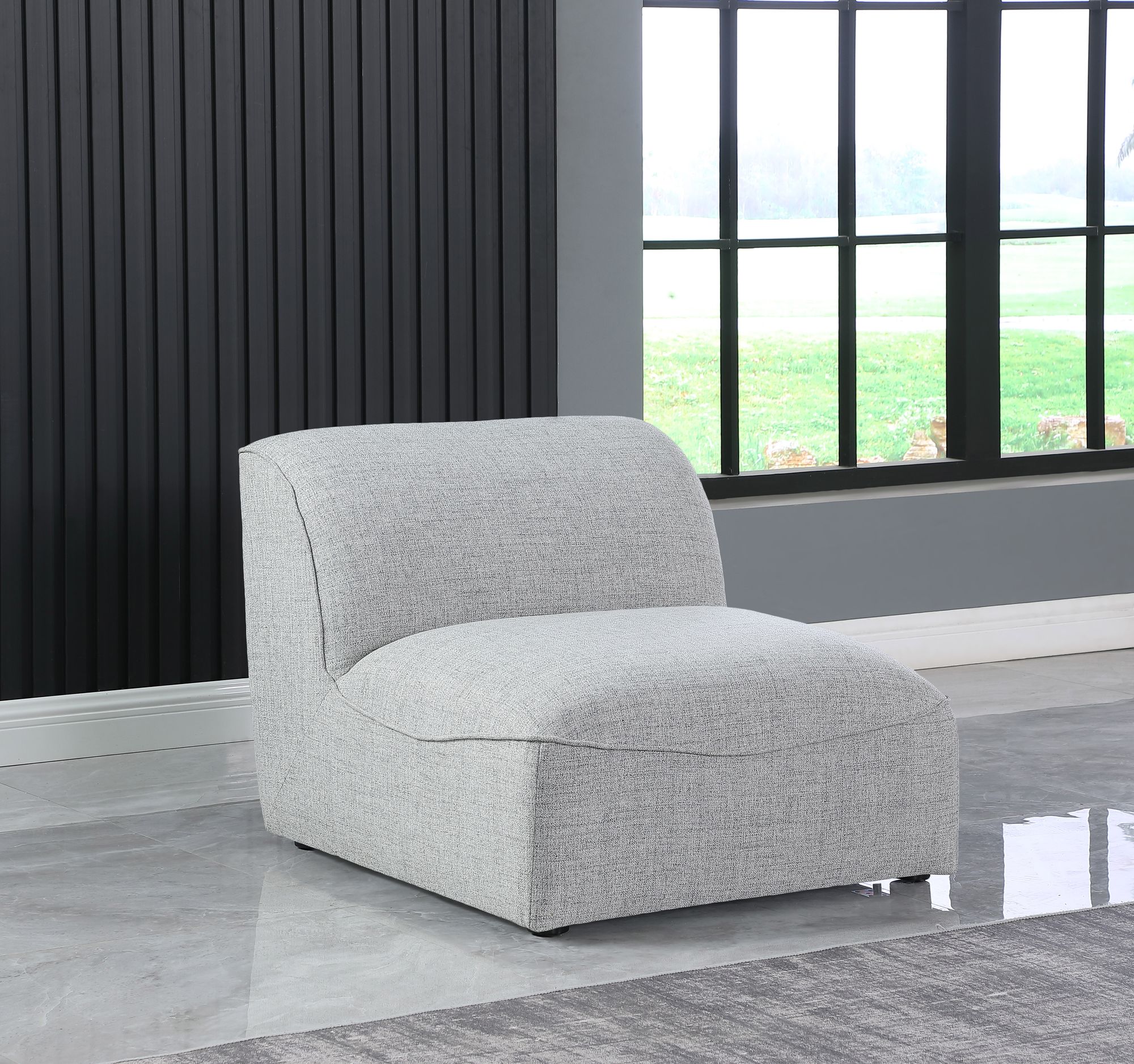 Miramar Linen Modular Armless Chair