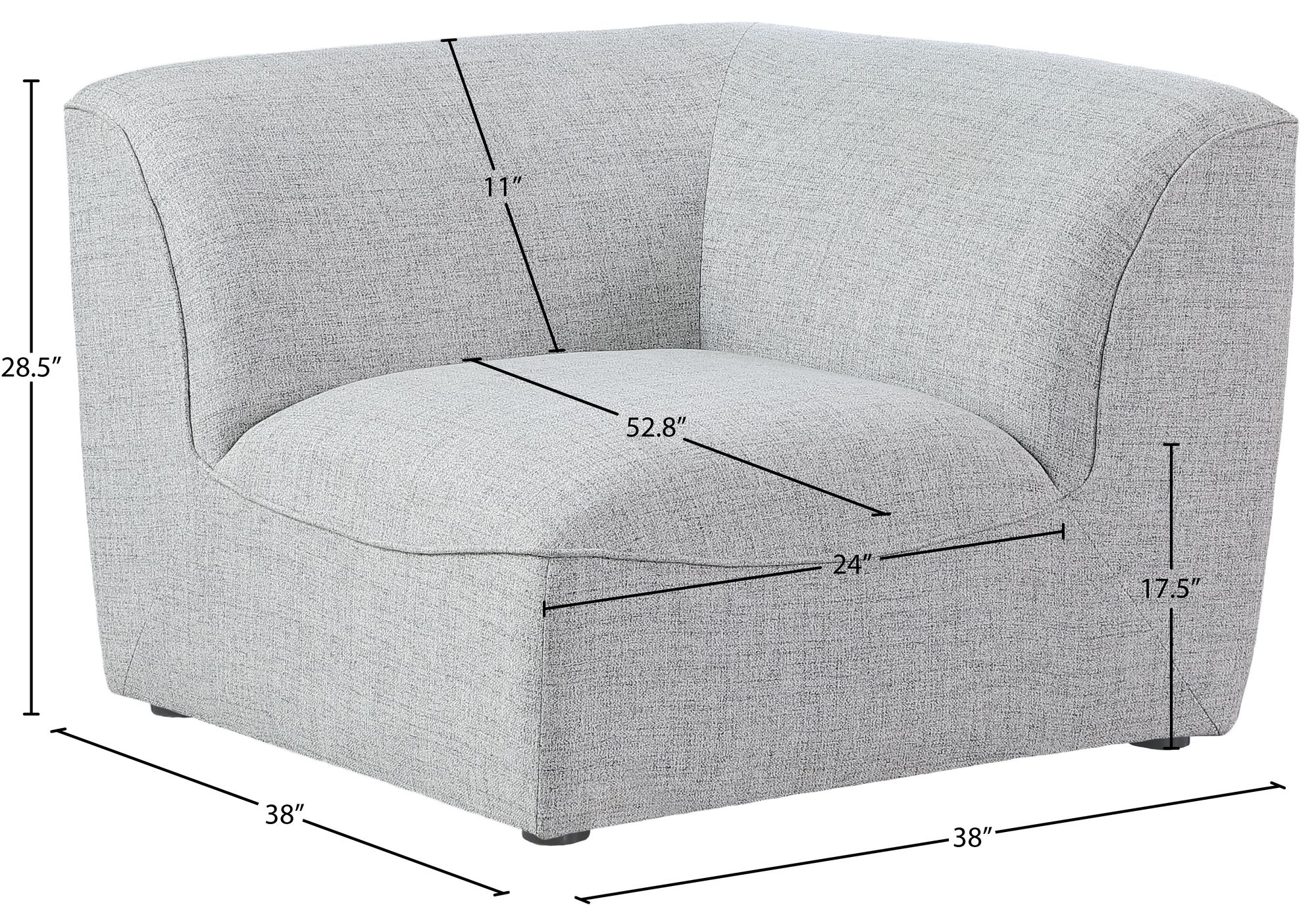 Miramar Linen Modular Corner Chair