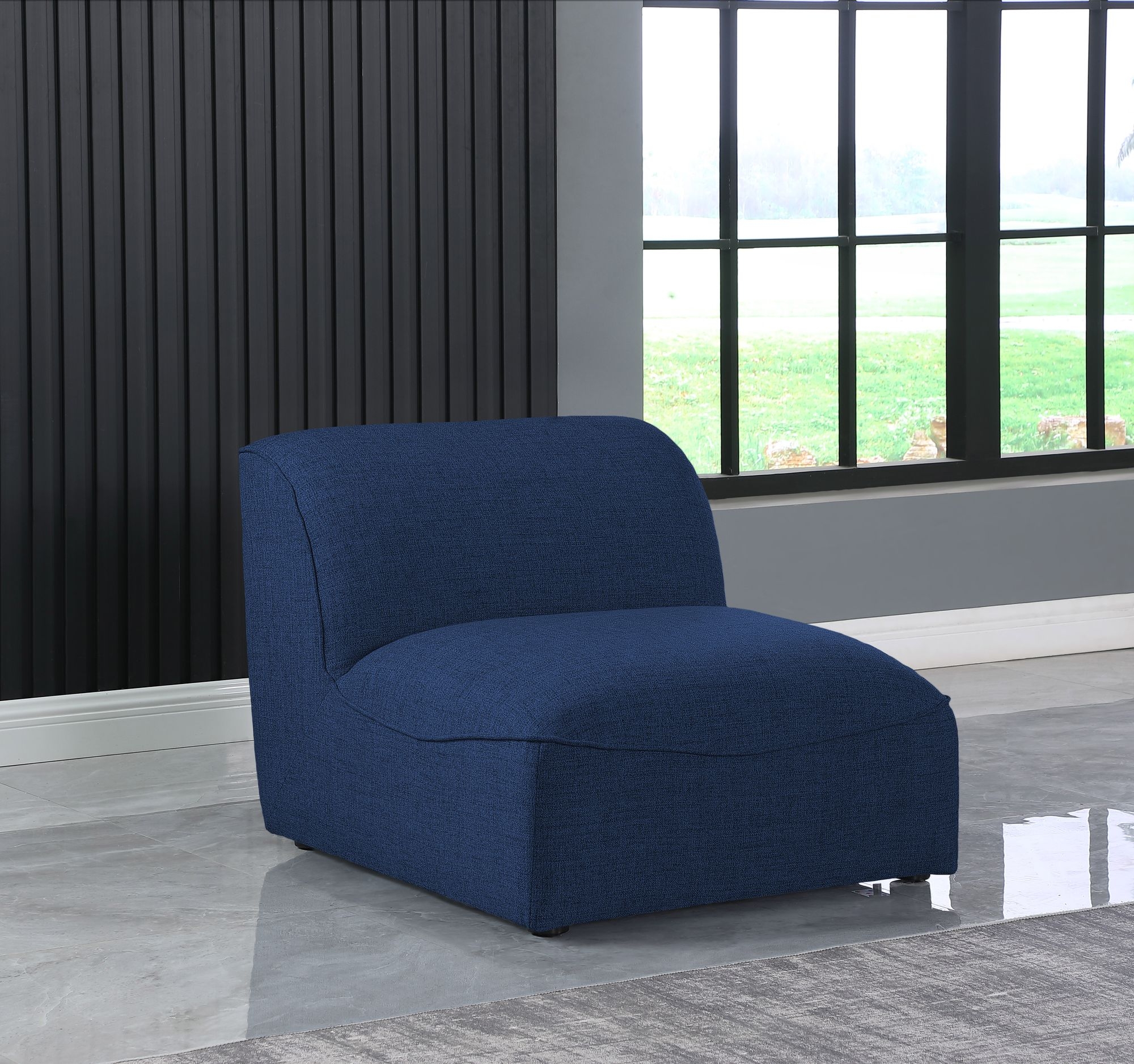 Miramar Linen Modular Armless Chair