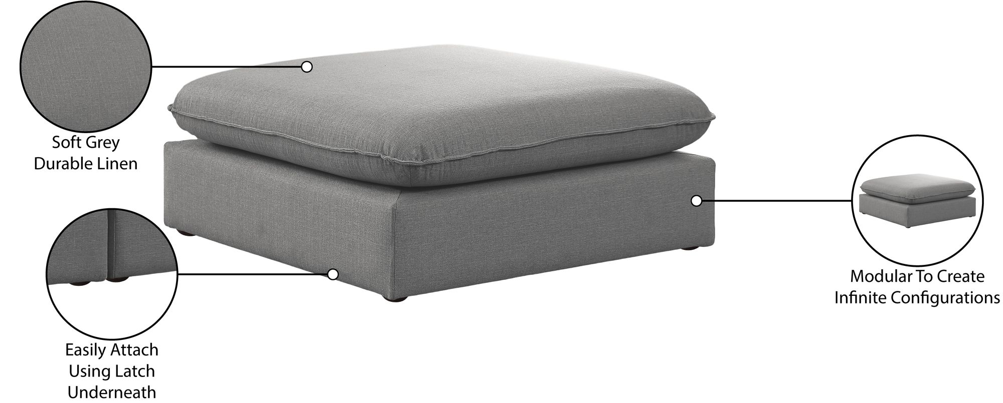 Mackenzie Modular Ottoman