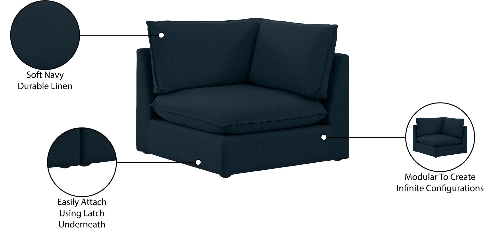 Mackenzie Modular Corner Chair