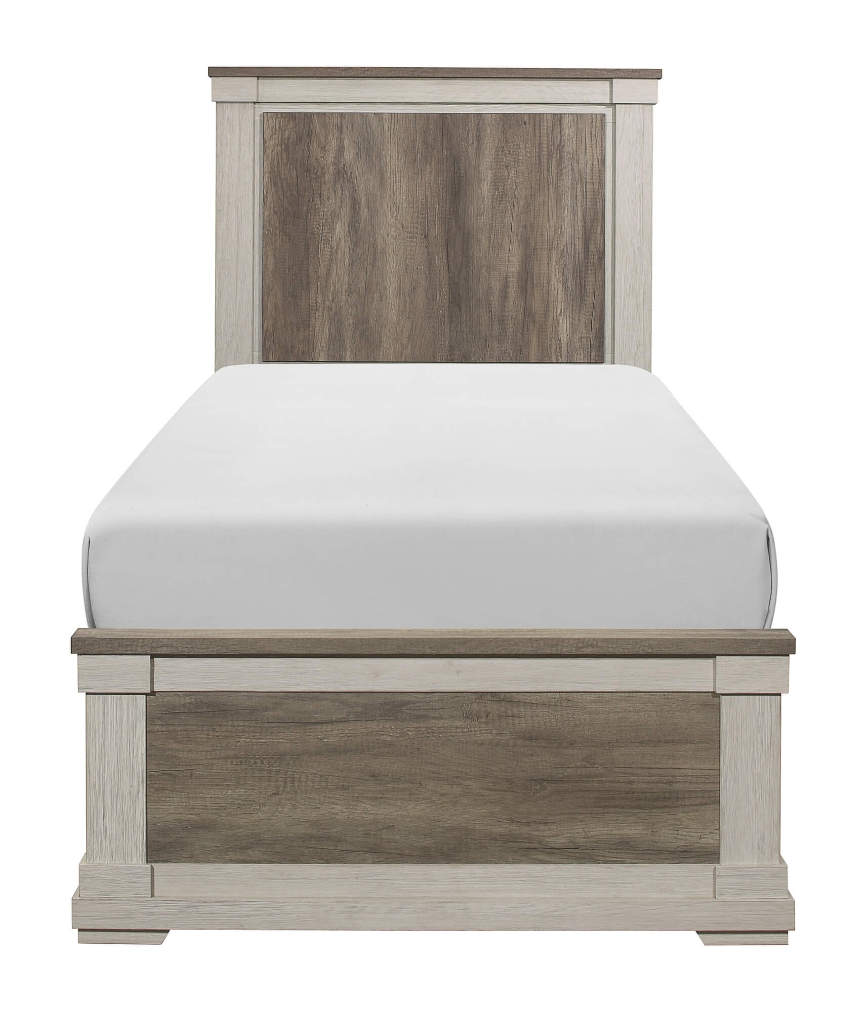 Arcadia Wood/Wood Veneer Bed, Twin Size