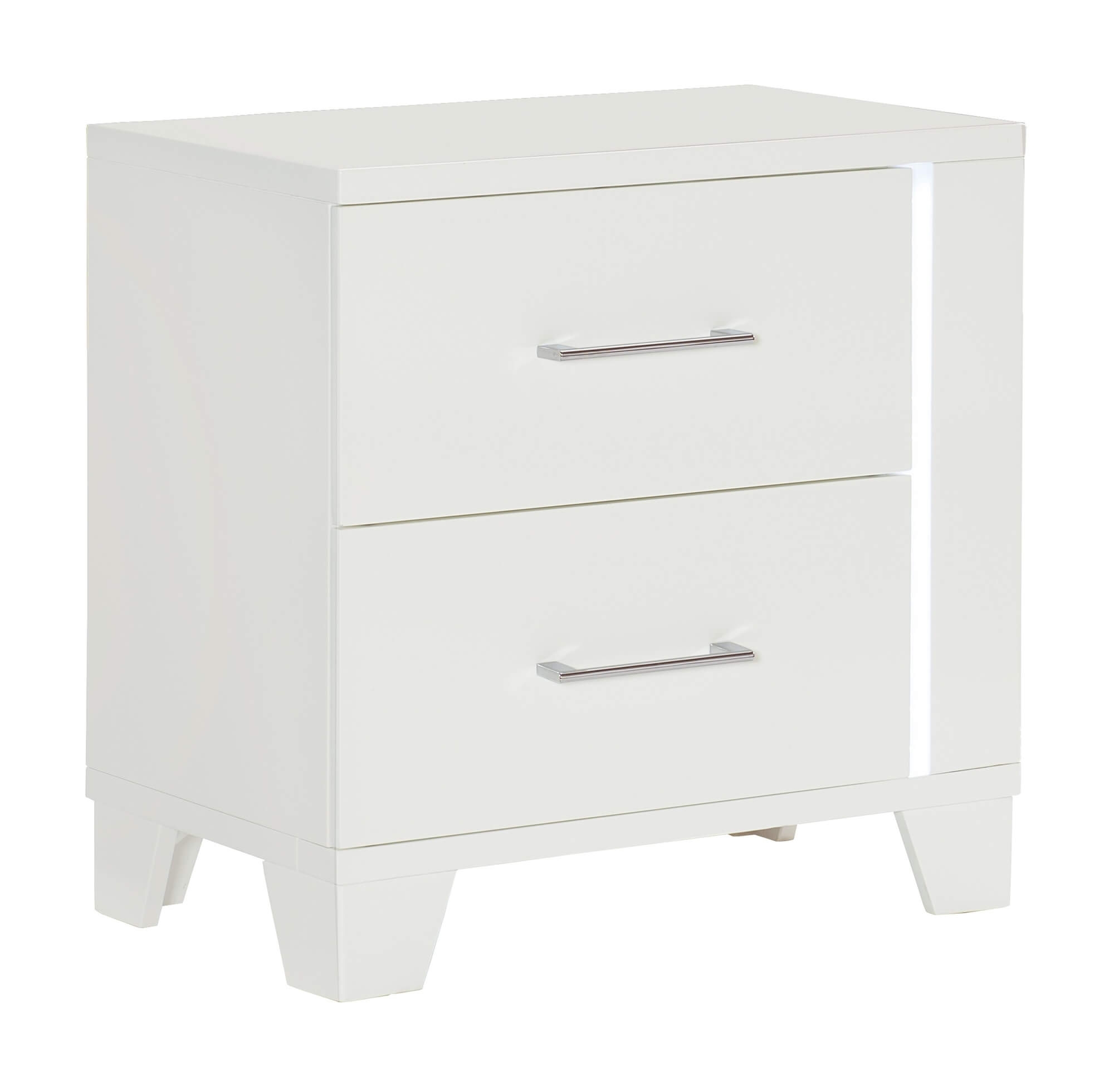 Kerren Wood Nightstand with LED Lighting