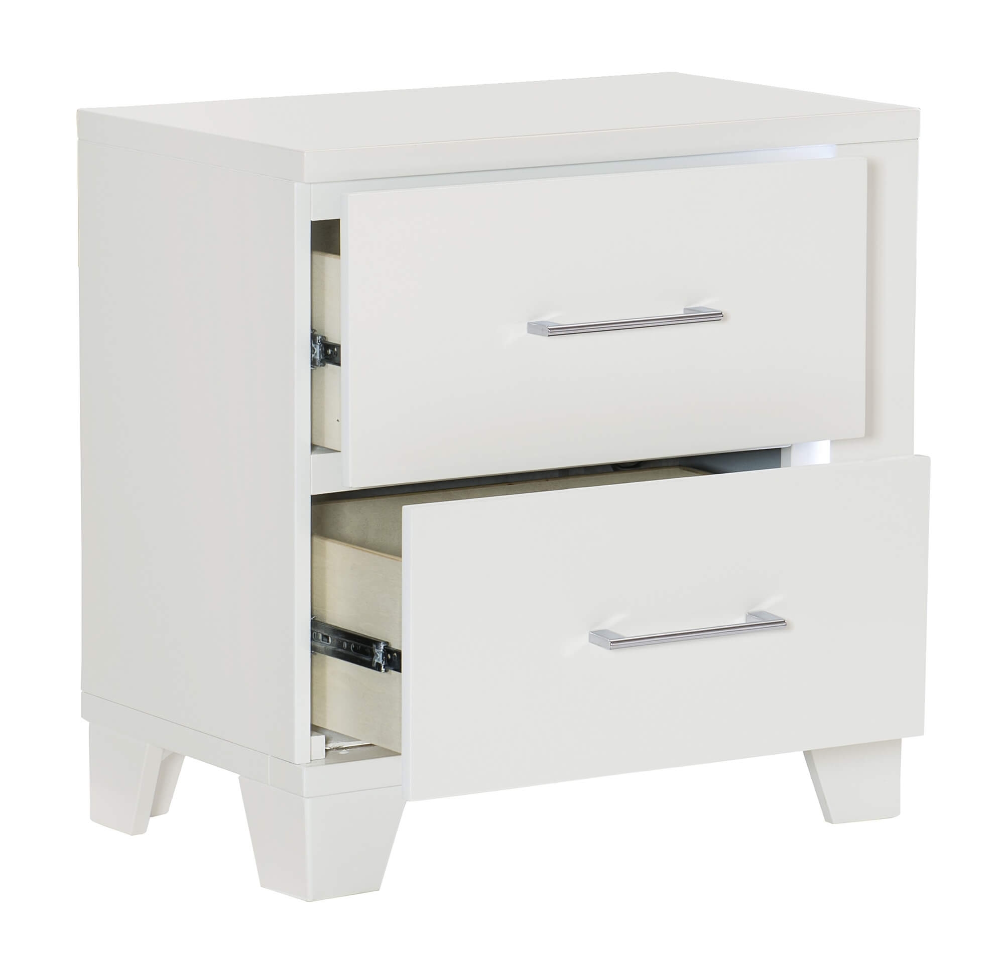 Kerren Wood Nightstand with LED Lighting