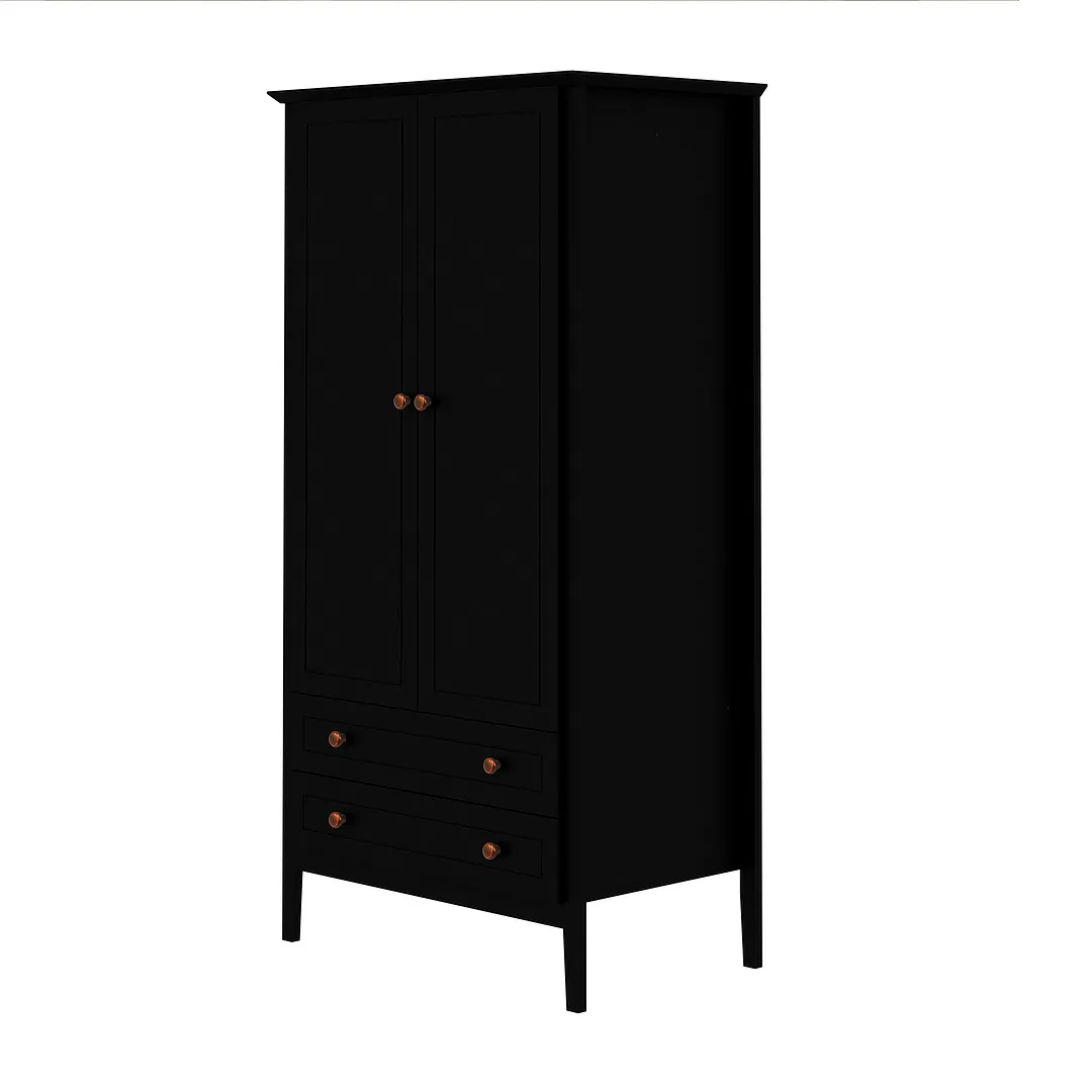 Crown Full Wardrobe w/Hanging & 2 Drawers 
