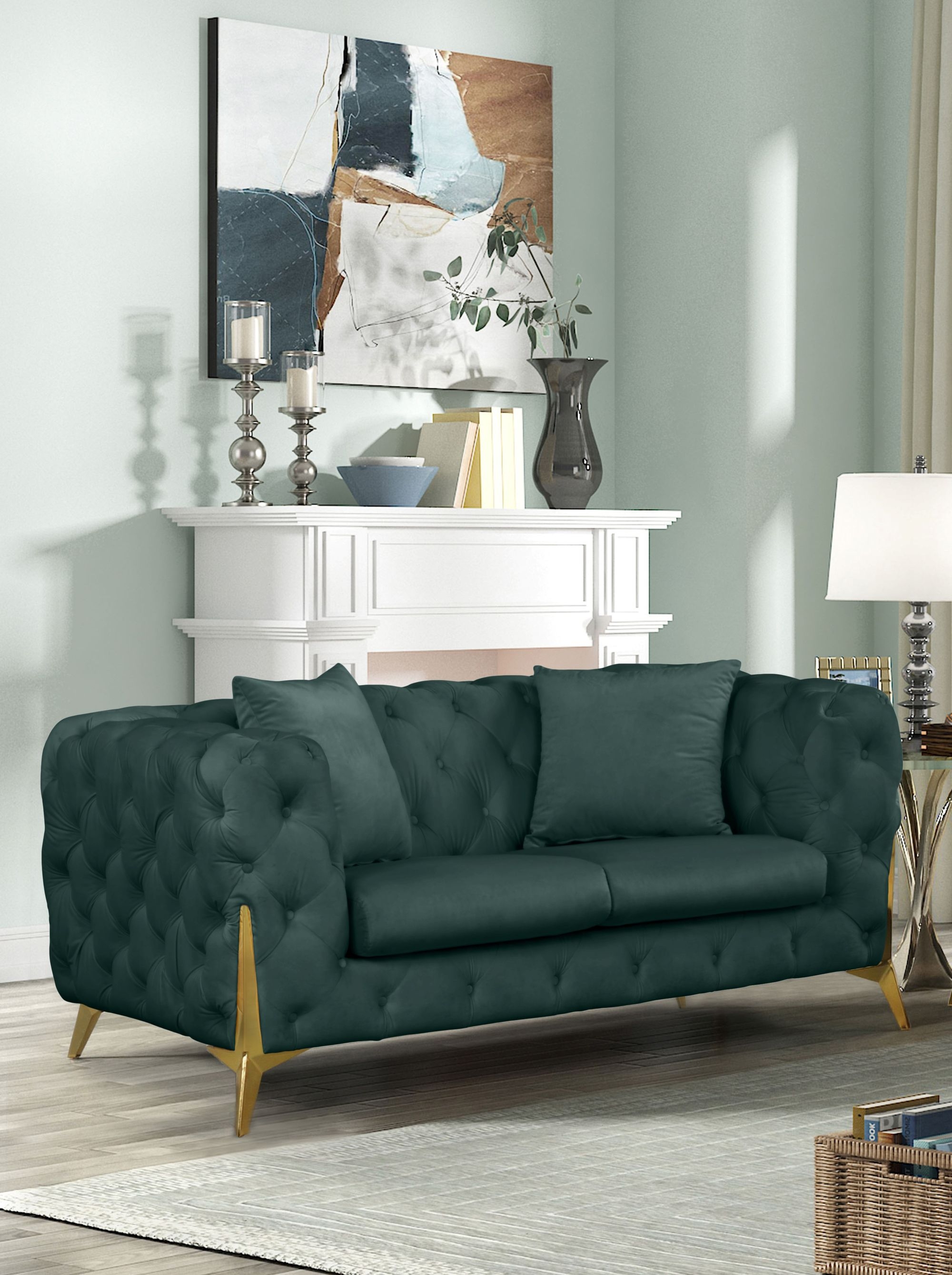 Kingdom Velvet Loveseat