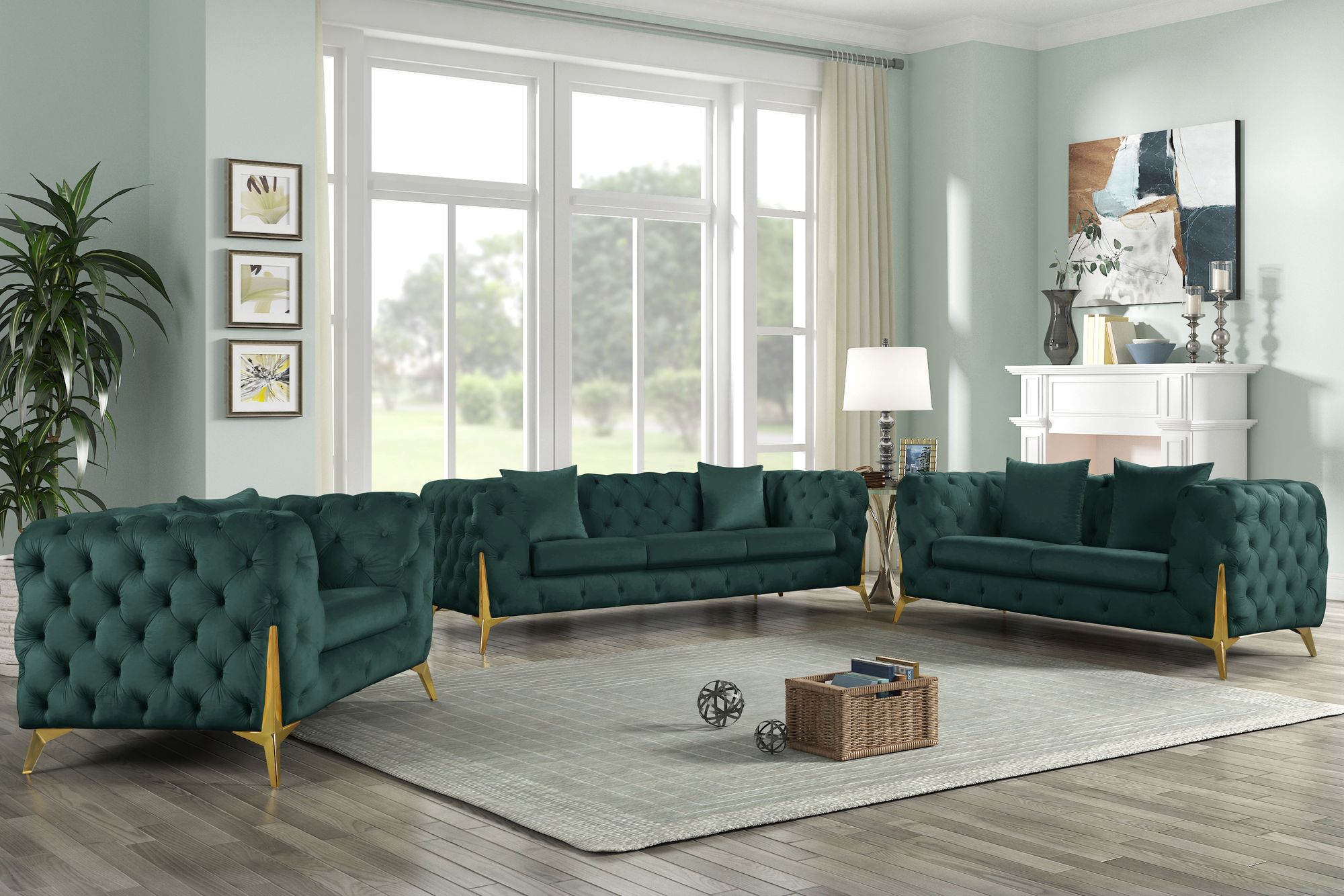 Kingdom Velvet Sofa