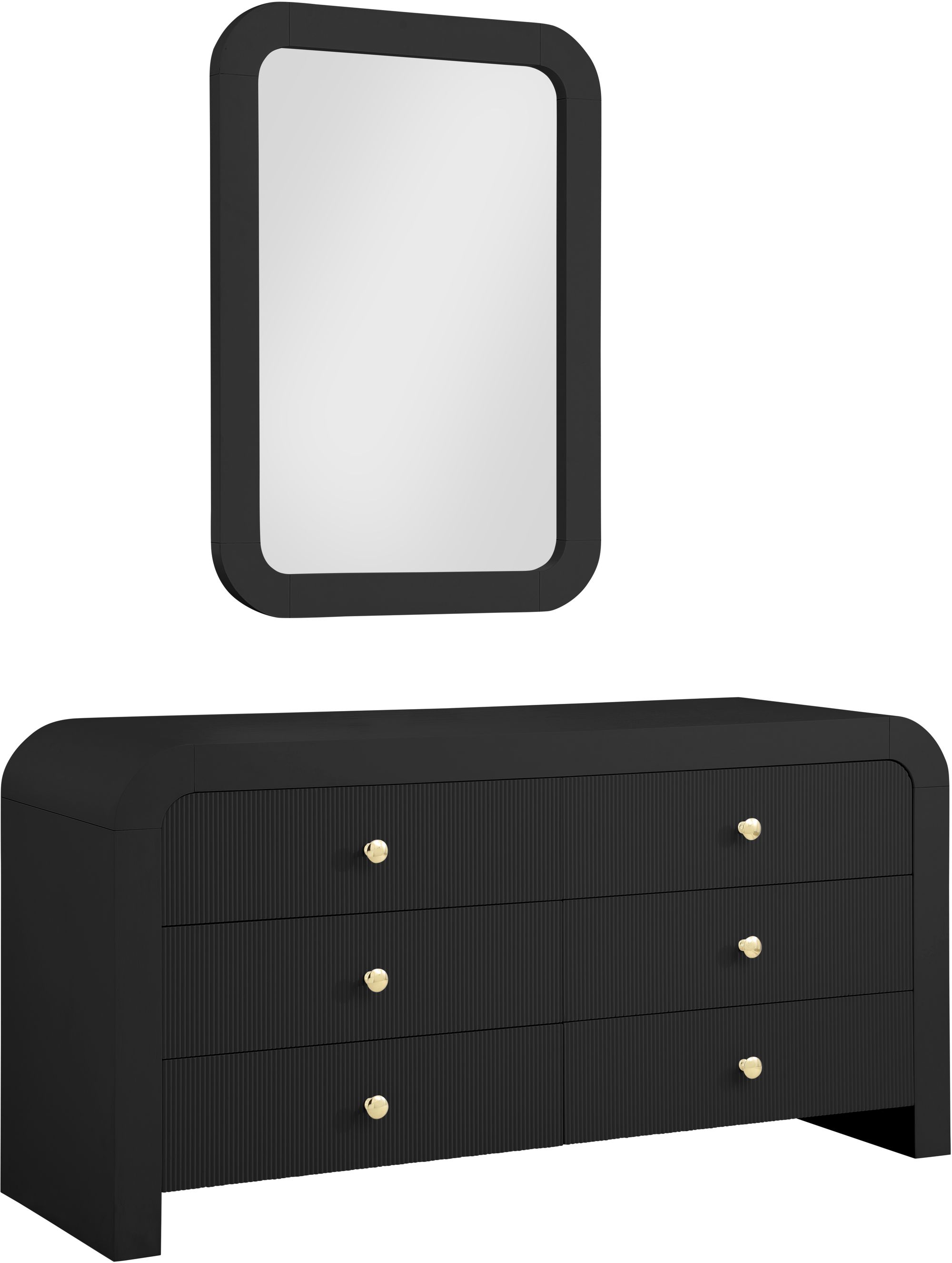 Artisto 6-Drawer Wood Dresser