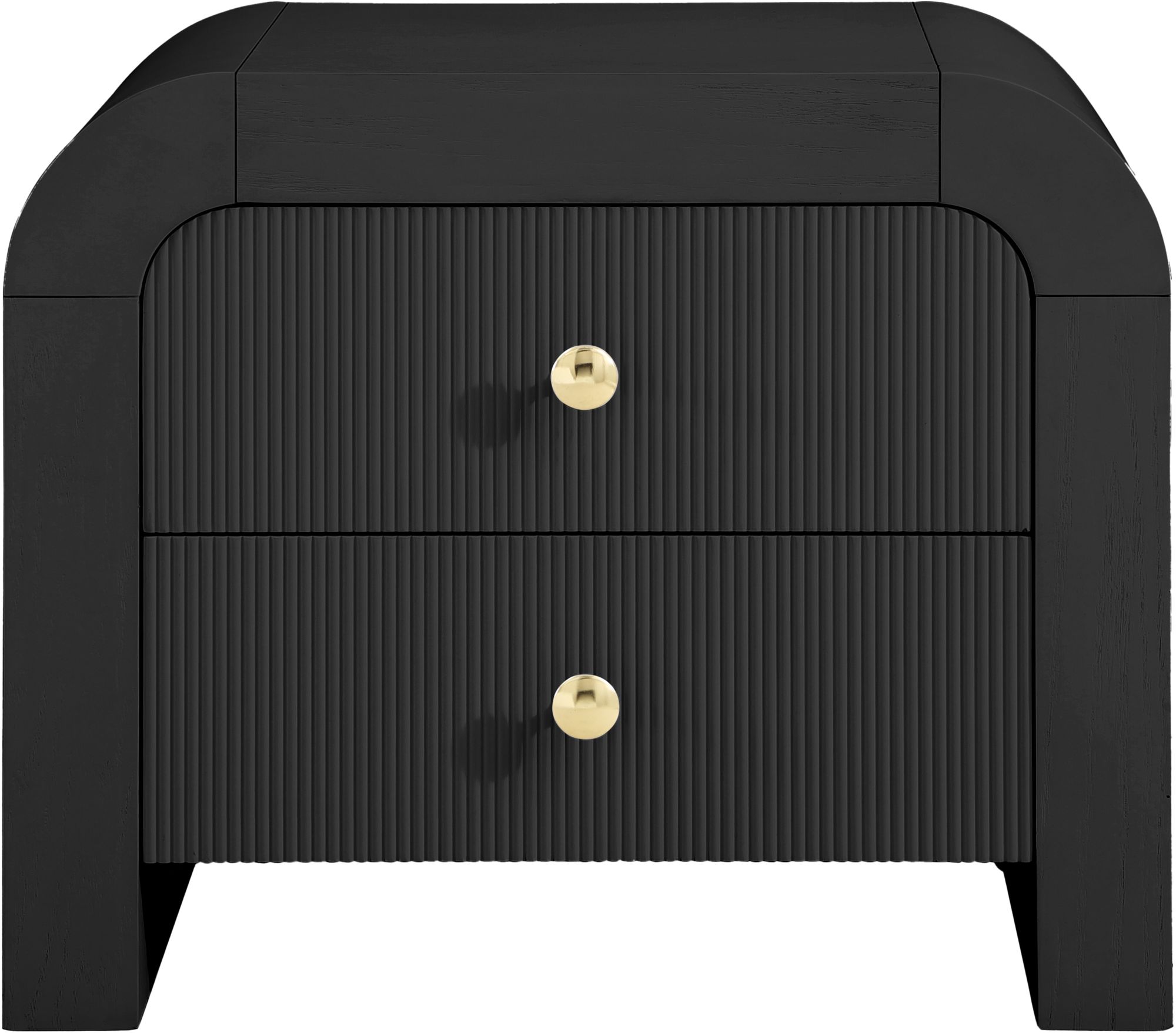 Artisto 2-Drawer Wood Veneer Nightstand