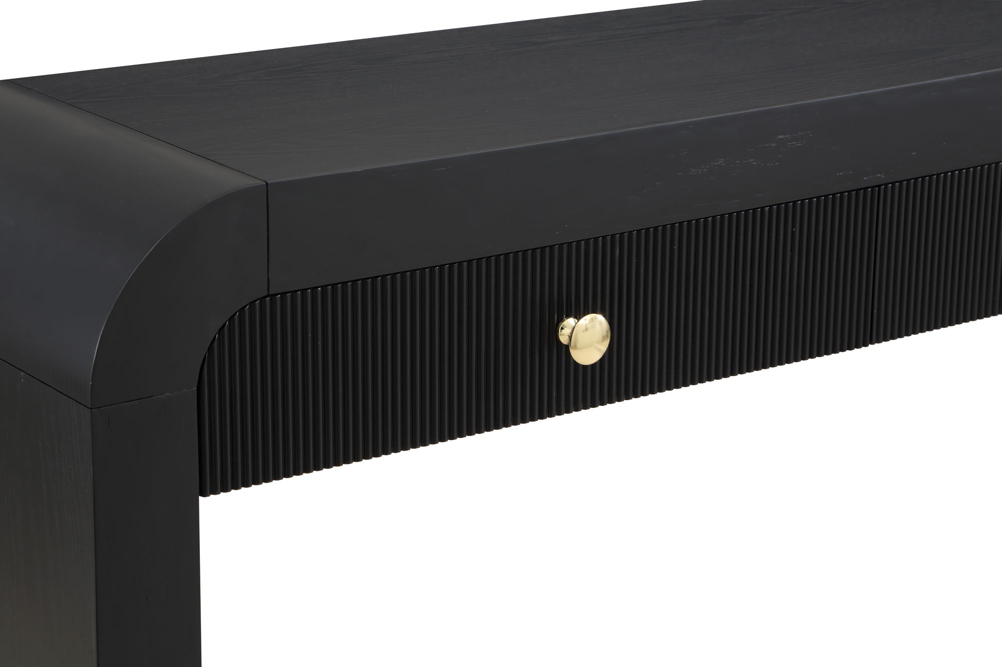 Artisto 54" Rectangular 2-Drawer Ash Wood Veneer Console Table