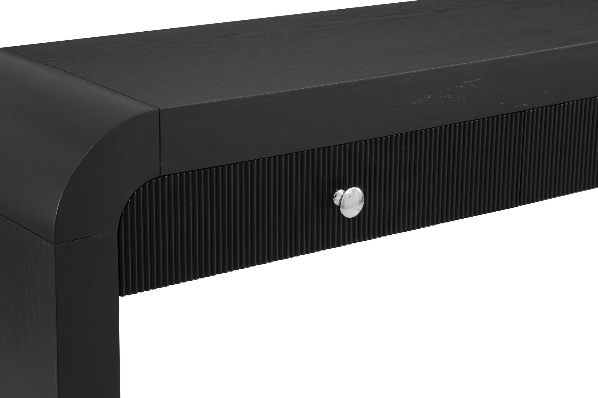 Artisto 54" Rectangular 2-Drawer Ash Wood Veneer Console Table