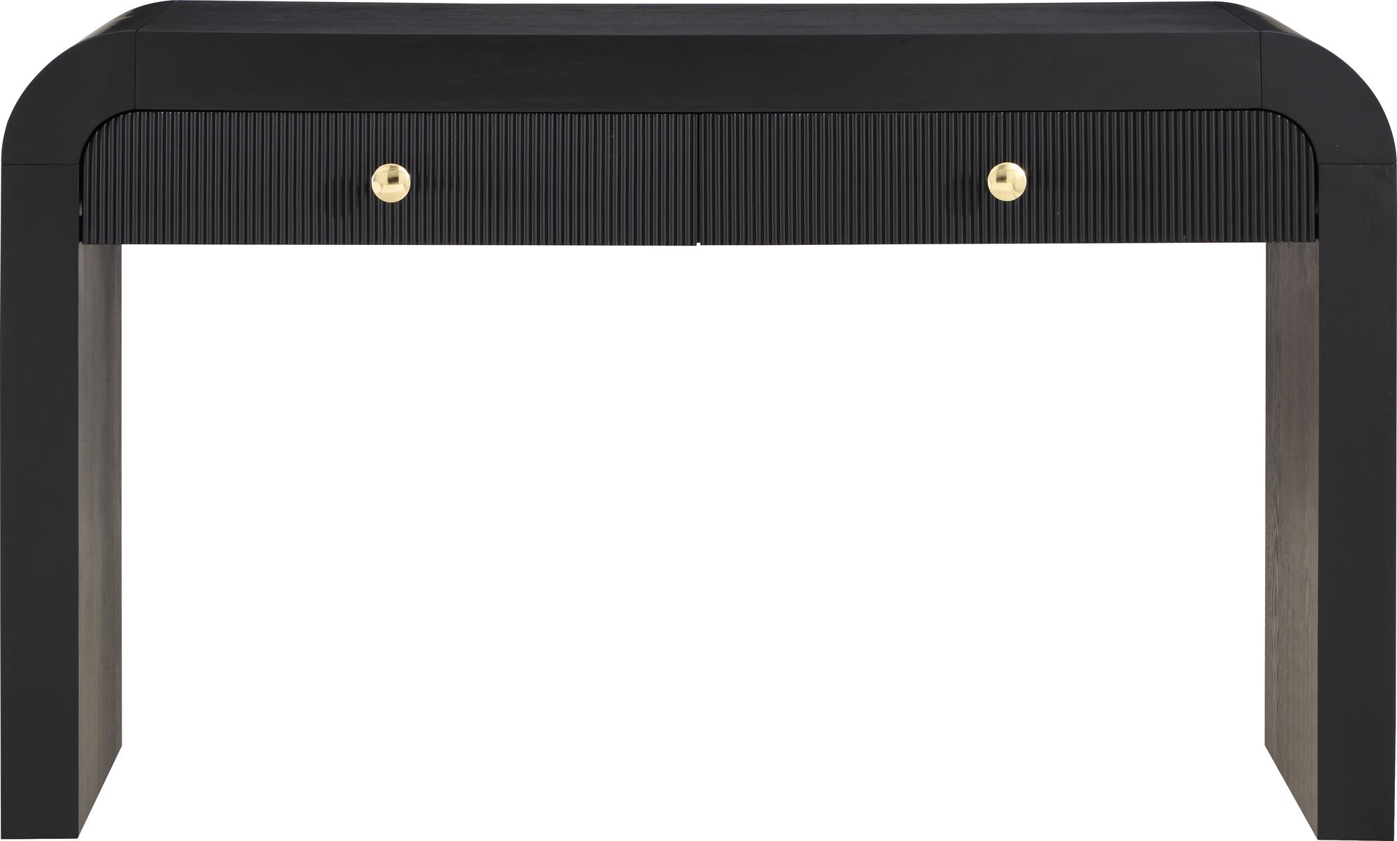 Artisto 54" Rectangular 2-Drawer Ash Wood Veneer Console Table