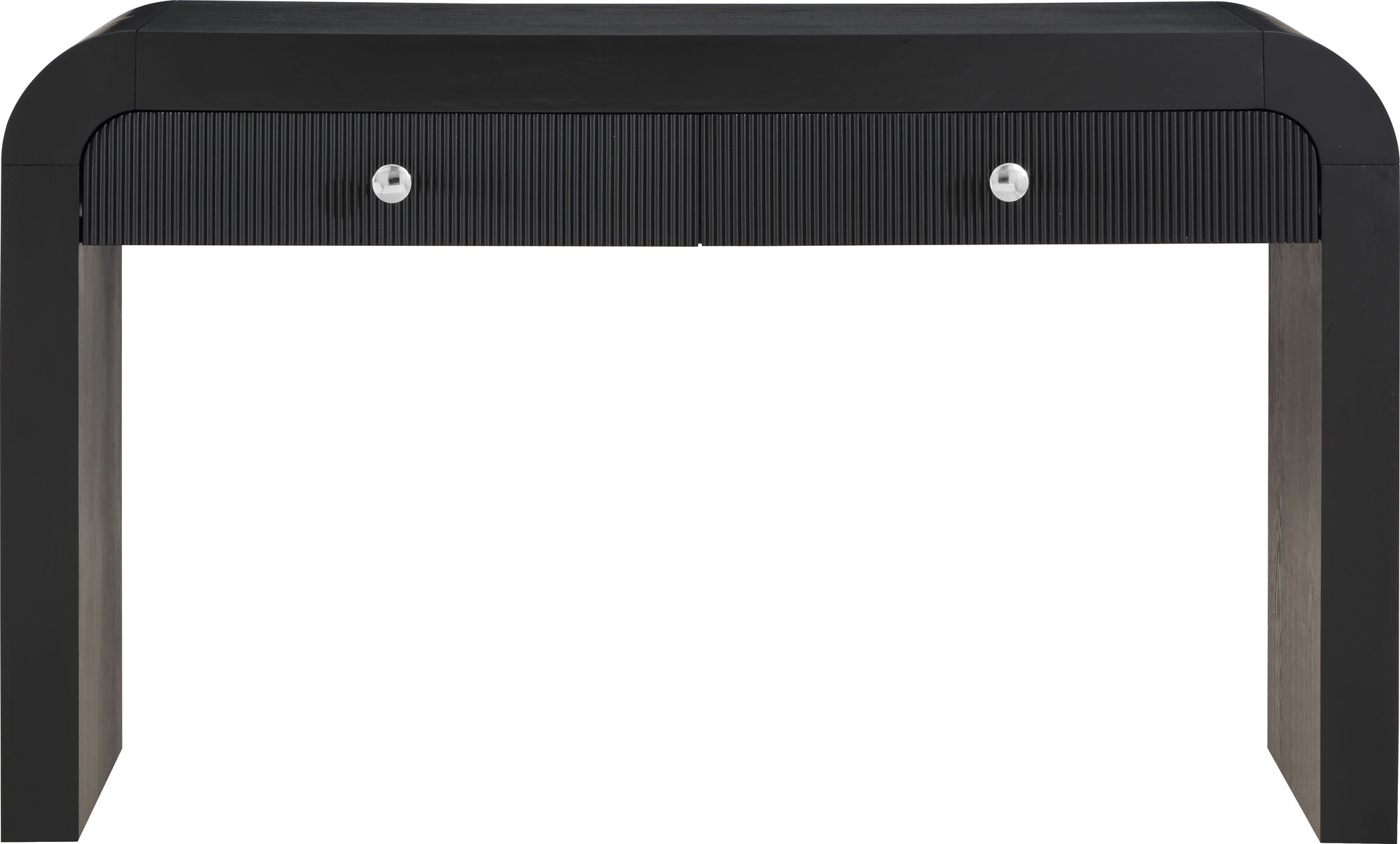 Artisto 54" Rectangular 2-Drawer Ash Wood Veneer Console Table