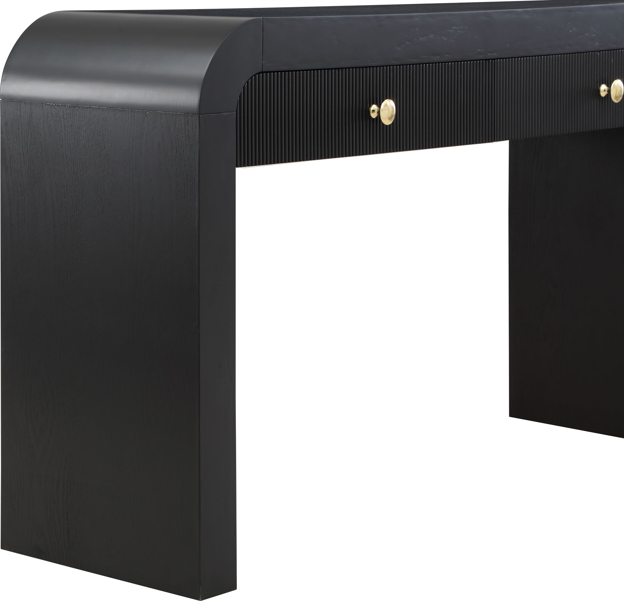 Artisto 54" Rectangular 2-Drawer Ash Wood Veneer Console Table