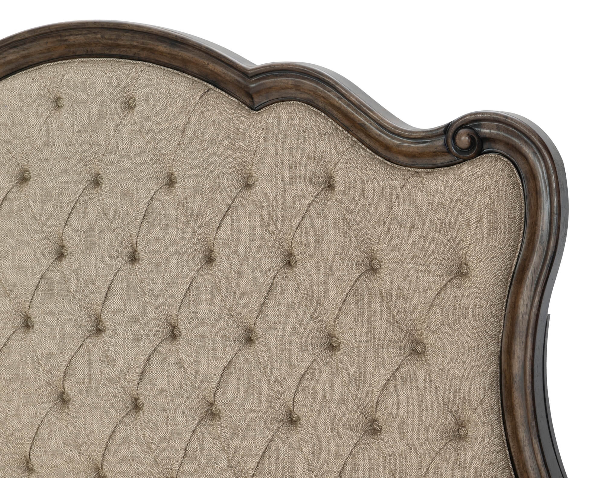 Heath Court Fabric/Wood/Wood Veneer Tufted Bed