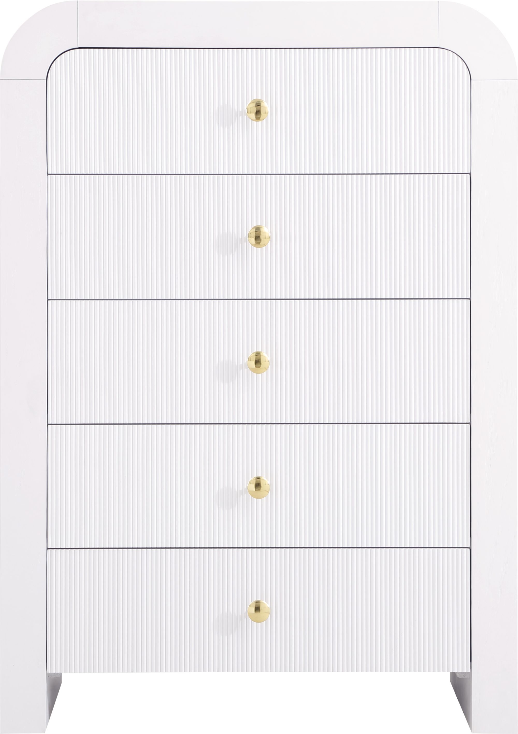 Artisto 5-Drawer Wood Chest