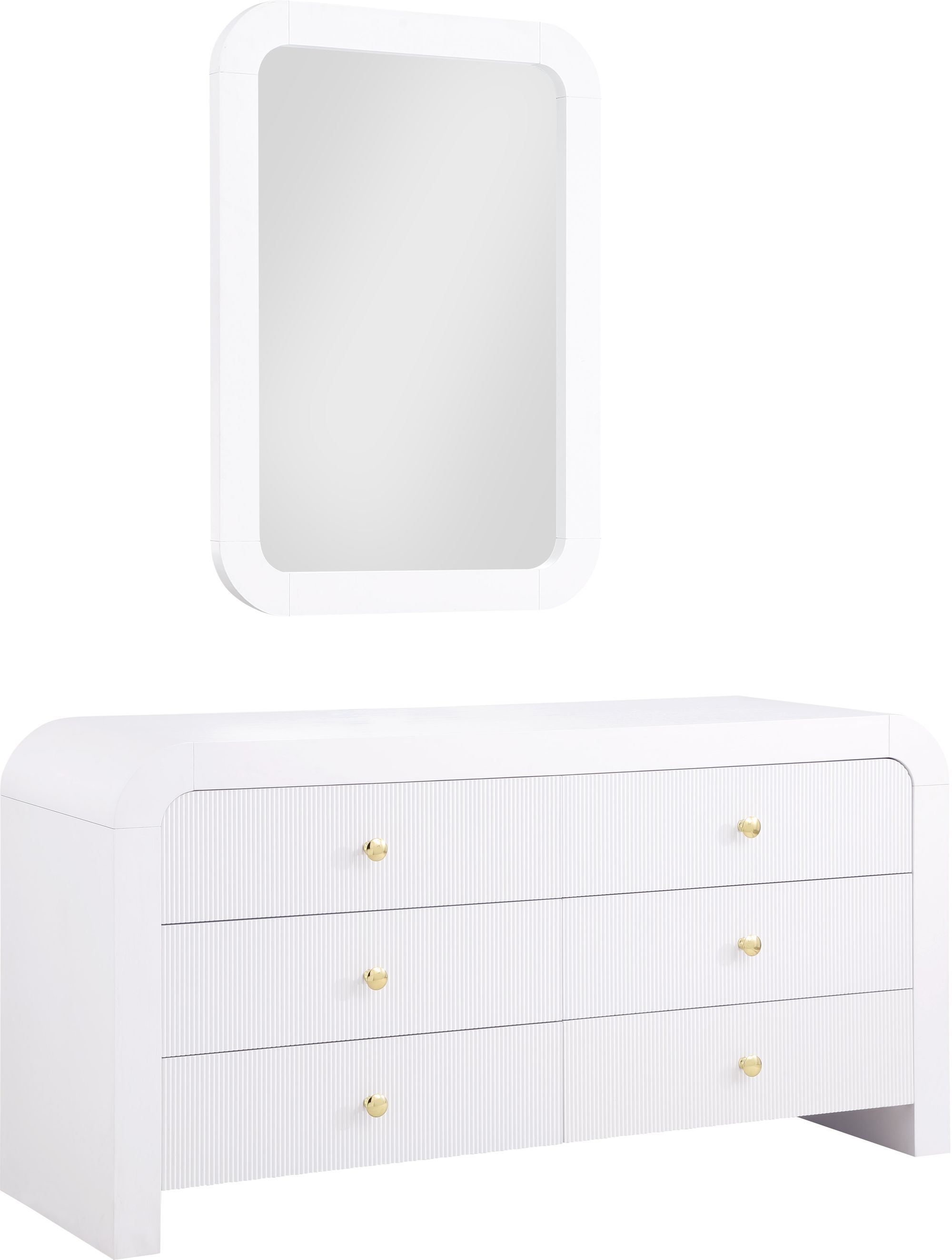 Artisto 6-Drawer Wood Dresser