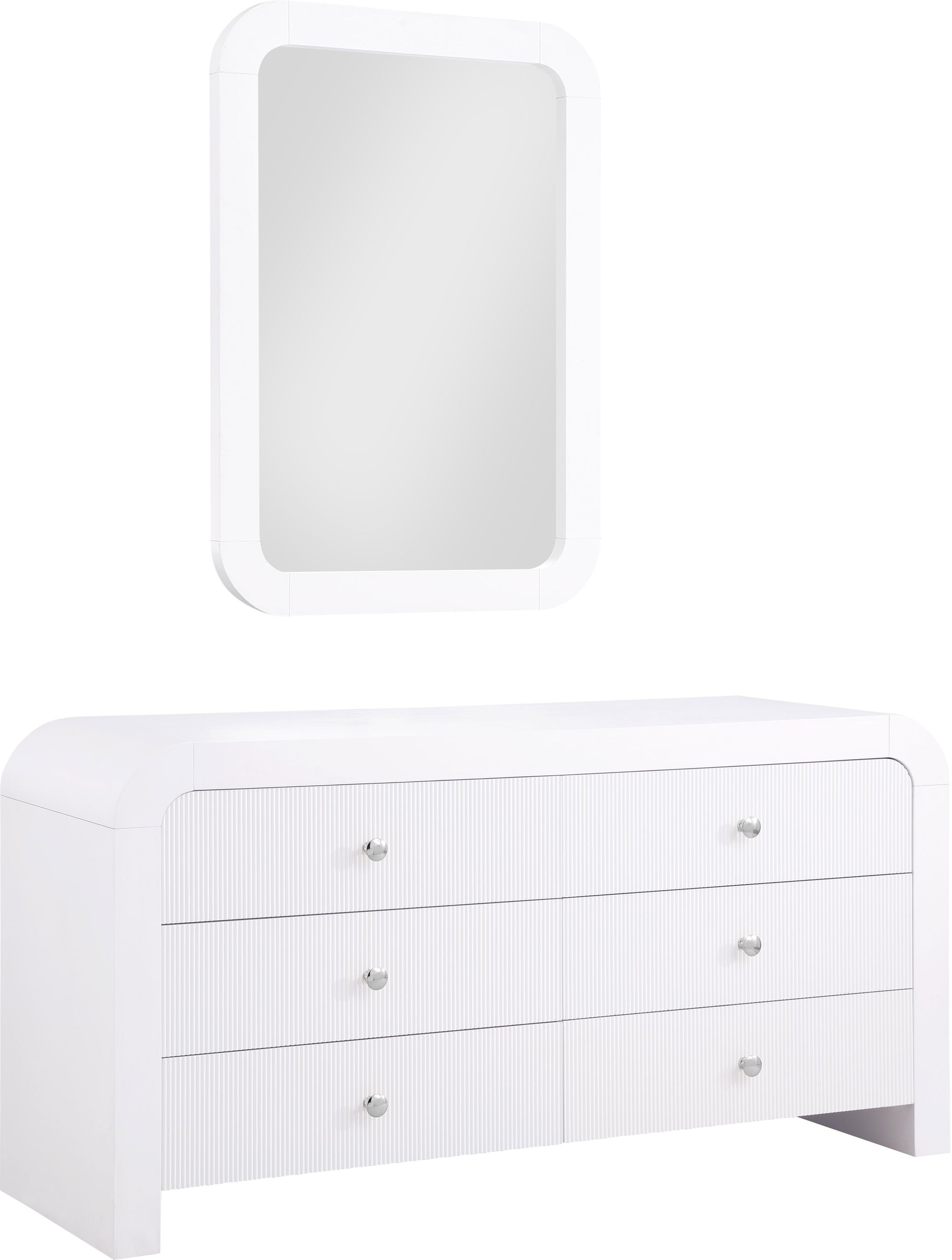 Artisto 6-Drawer Wood Dresser