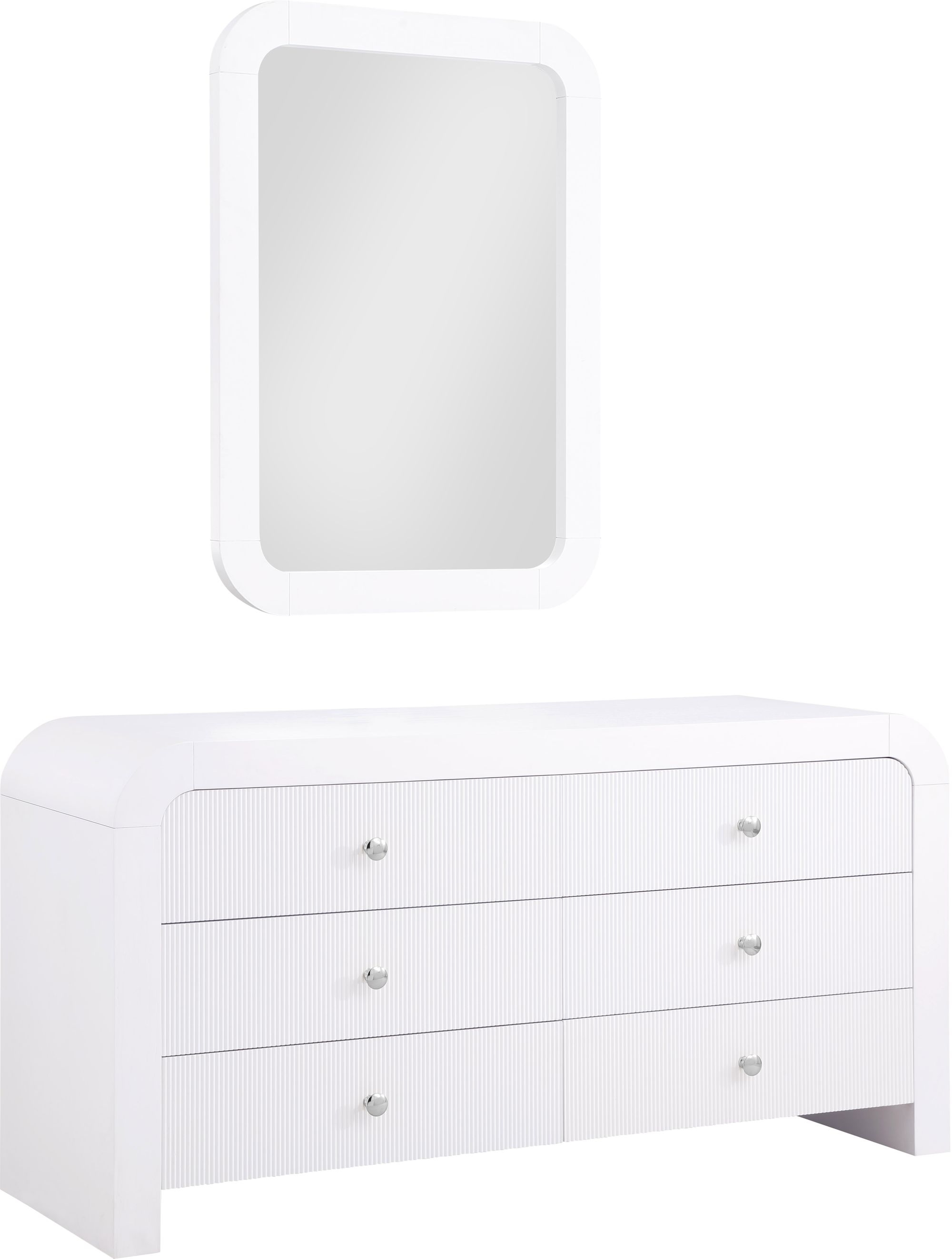 Artisto 6-Drawer Wood Dresser